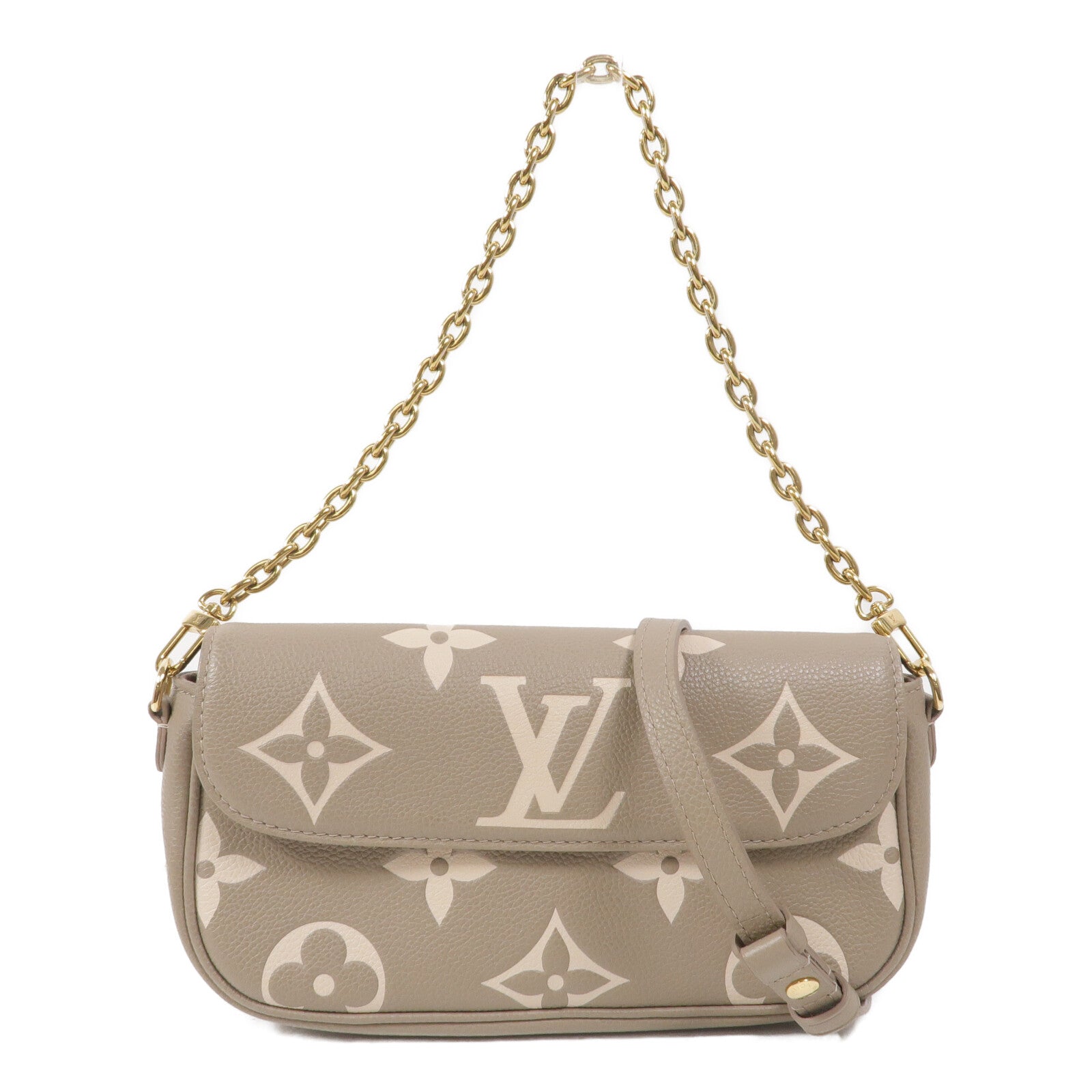 LOUIS VUITTON Monogram Empreinte Wallet On Chain Ivy手挽肩背兩用袋