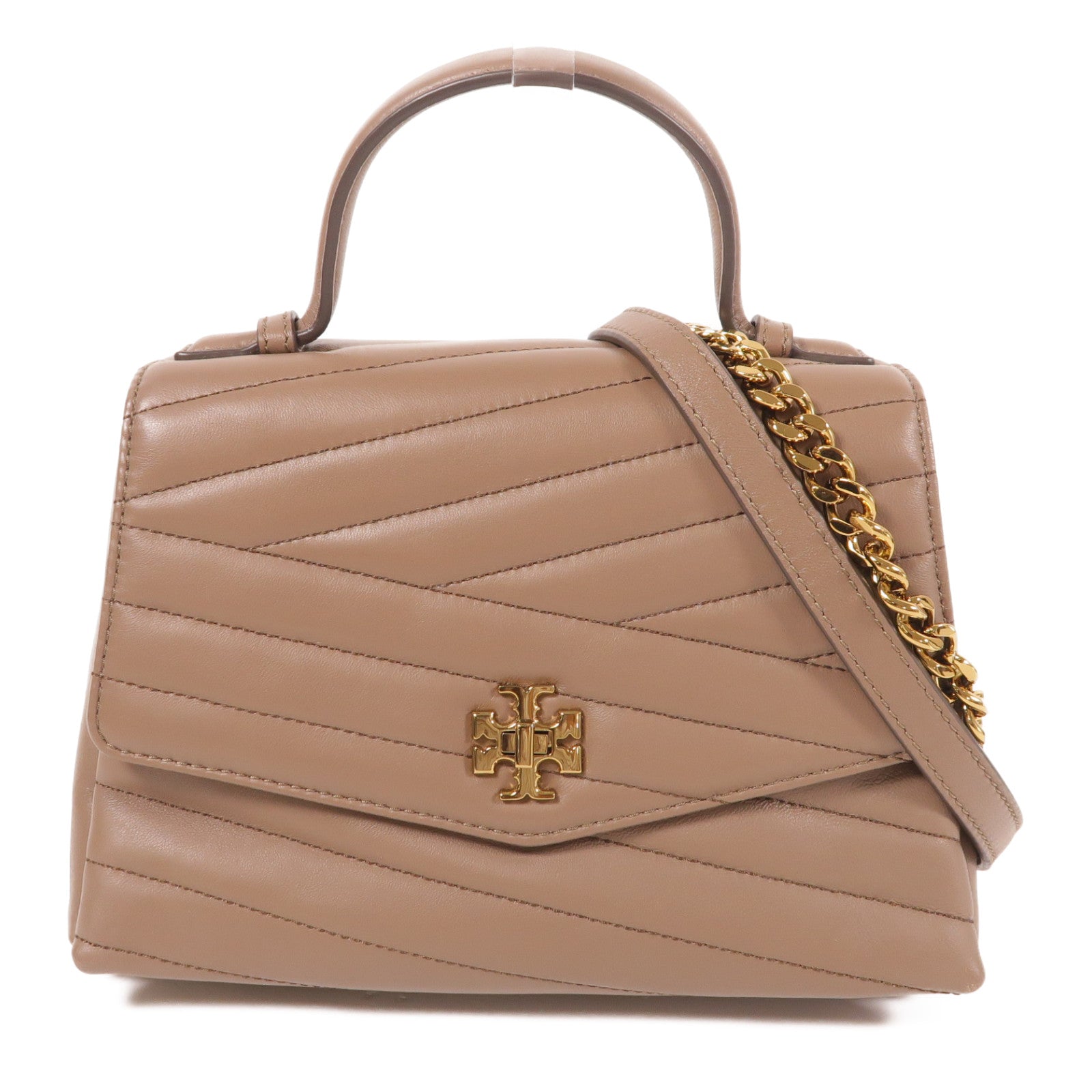 Tory Burch 羊皮皮革2 Way Shoulder金扣手挽肩背兩用袋