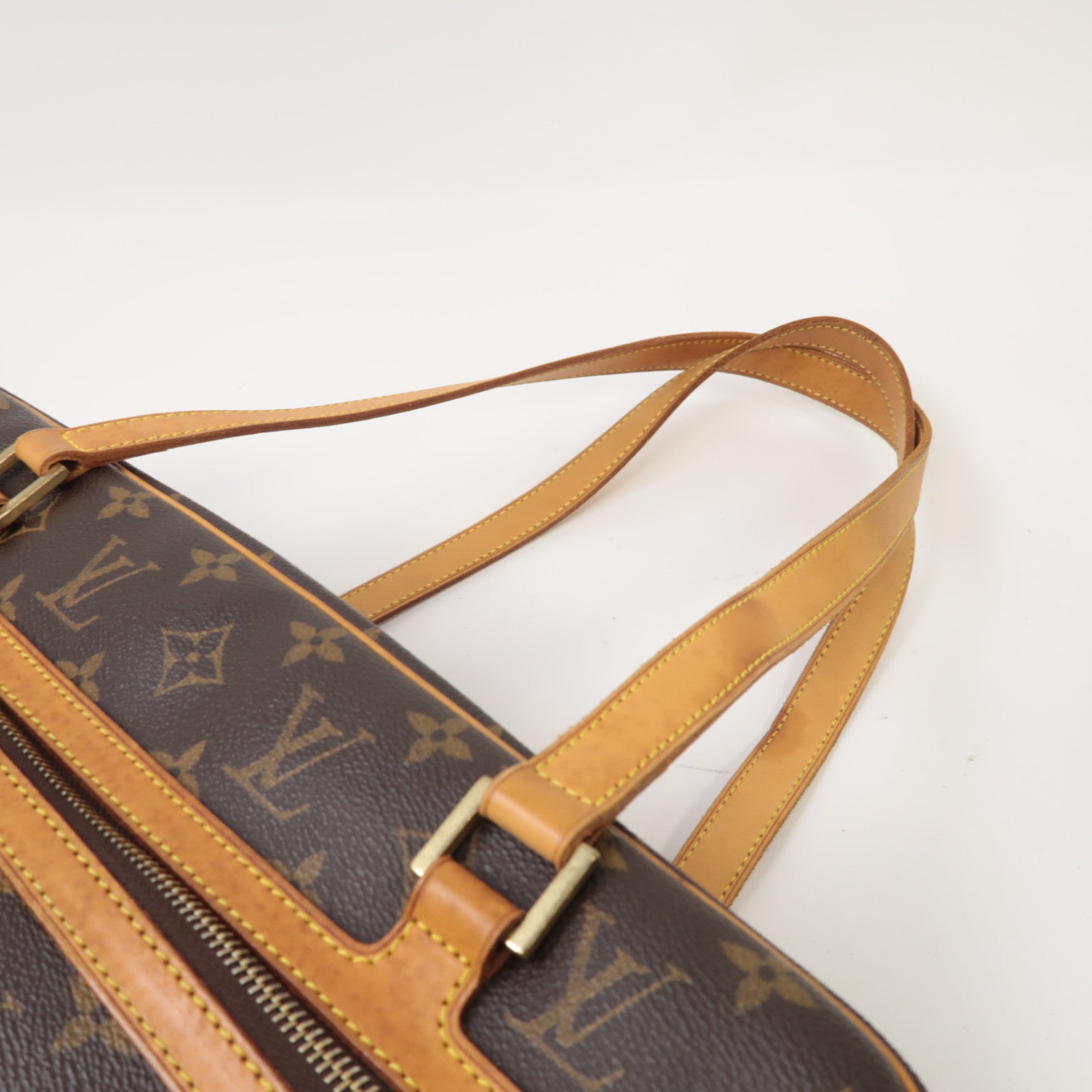 LOUIS VUITTON Monogram Cite GM金扣肩背袋啡色