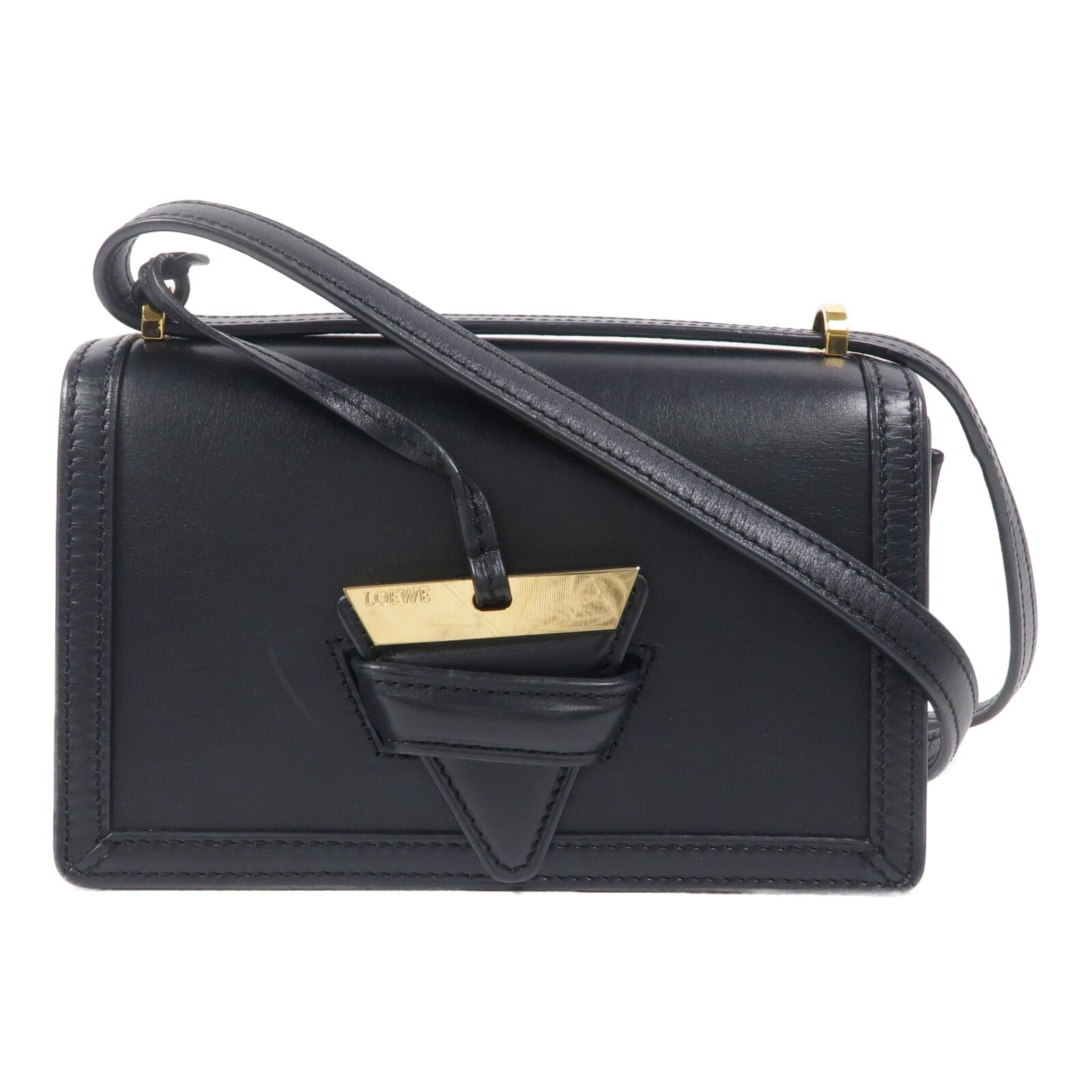 LOEWE 牛皮皮革Barcelona肩背袋