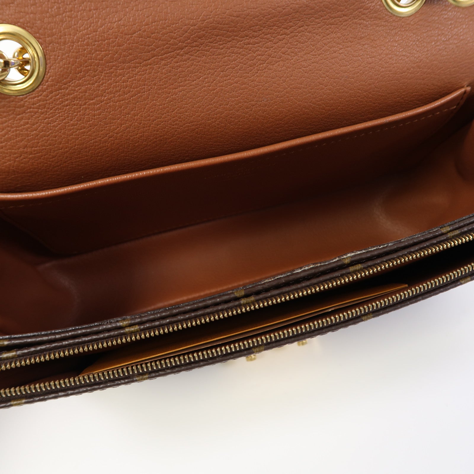 LOUIS VUITTON 【激減優惠】Monogram Marceau金扣鏈帶肩背袋啡色