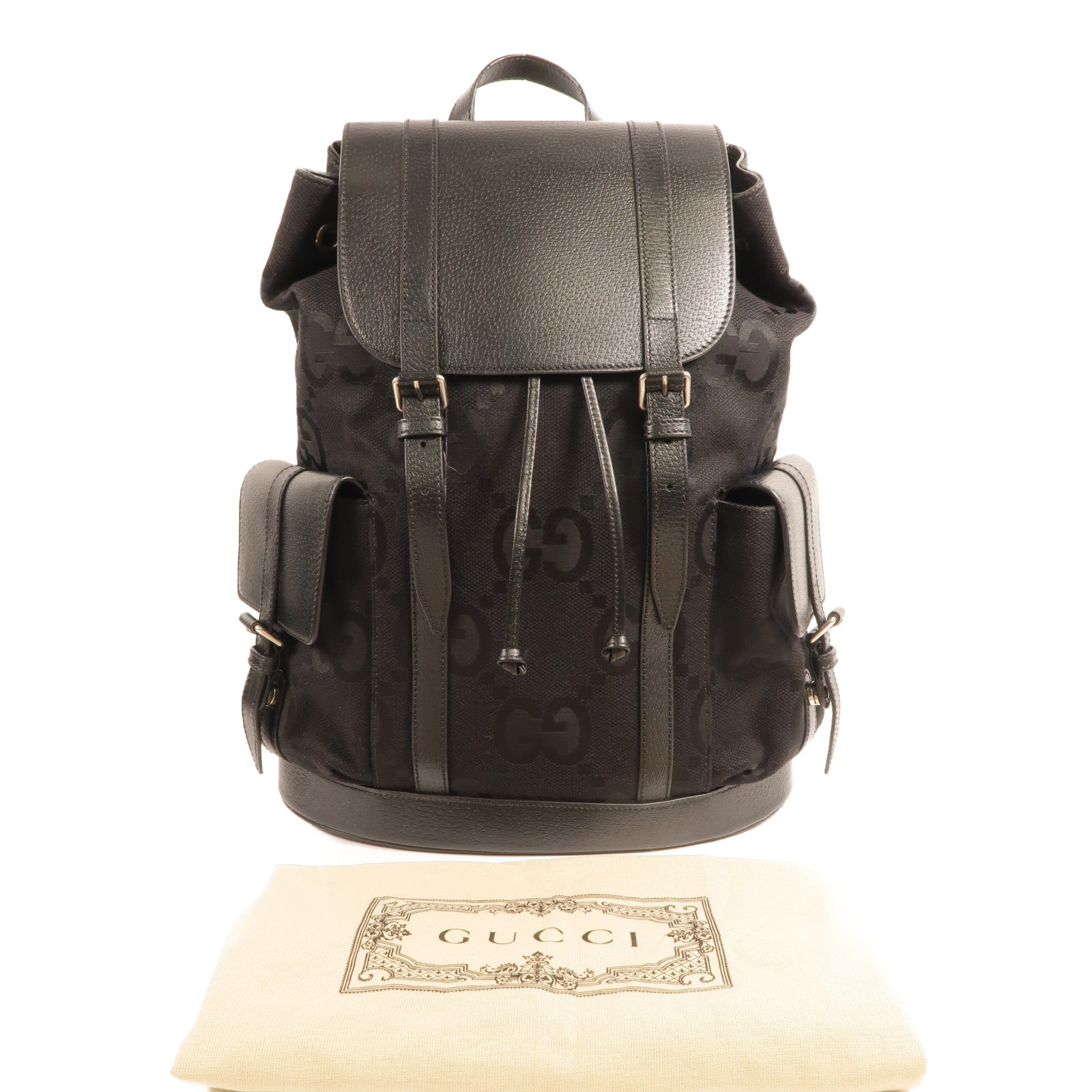 GUCCI 帆布Jumbo GG Backpack背包