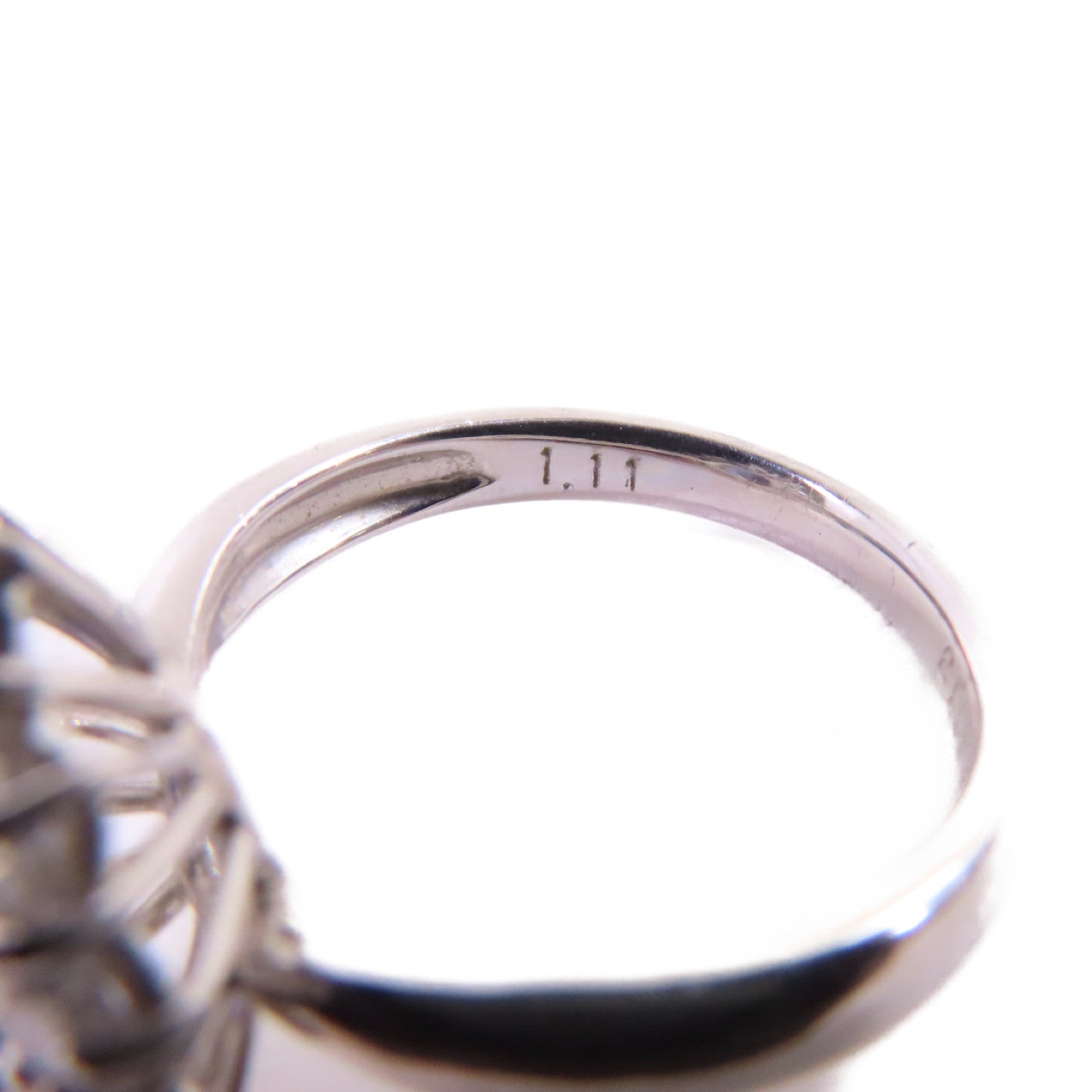 JEWELRY PT900鉑金/藍寶石/1.13ct鑽石Sapphire Diamond Ring戒指US#6.25