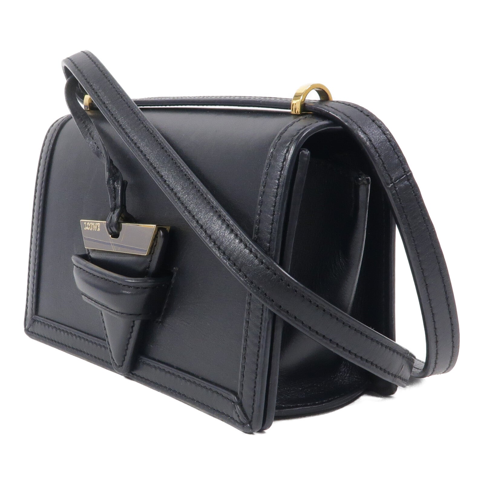 LOEWE 牛皮皮革Barcelona肩背袋