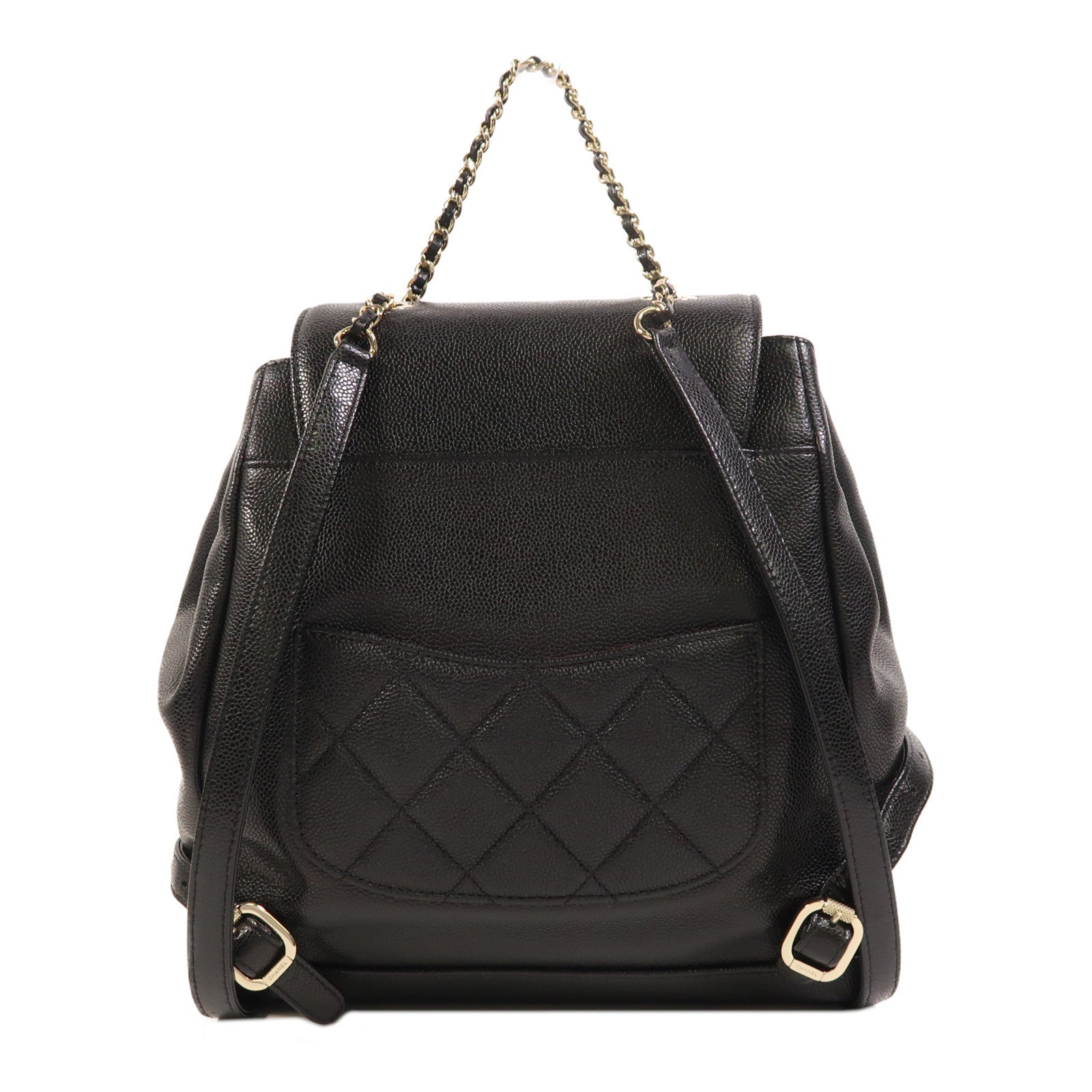 CHANEL 牛皮皮革Affinity Backpack金扣背包