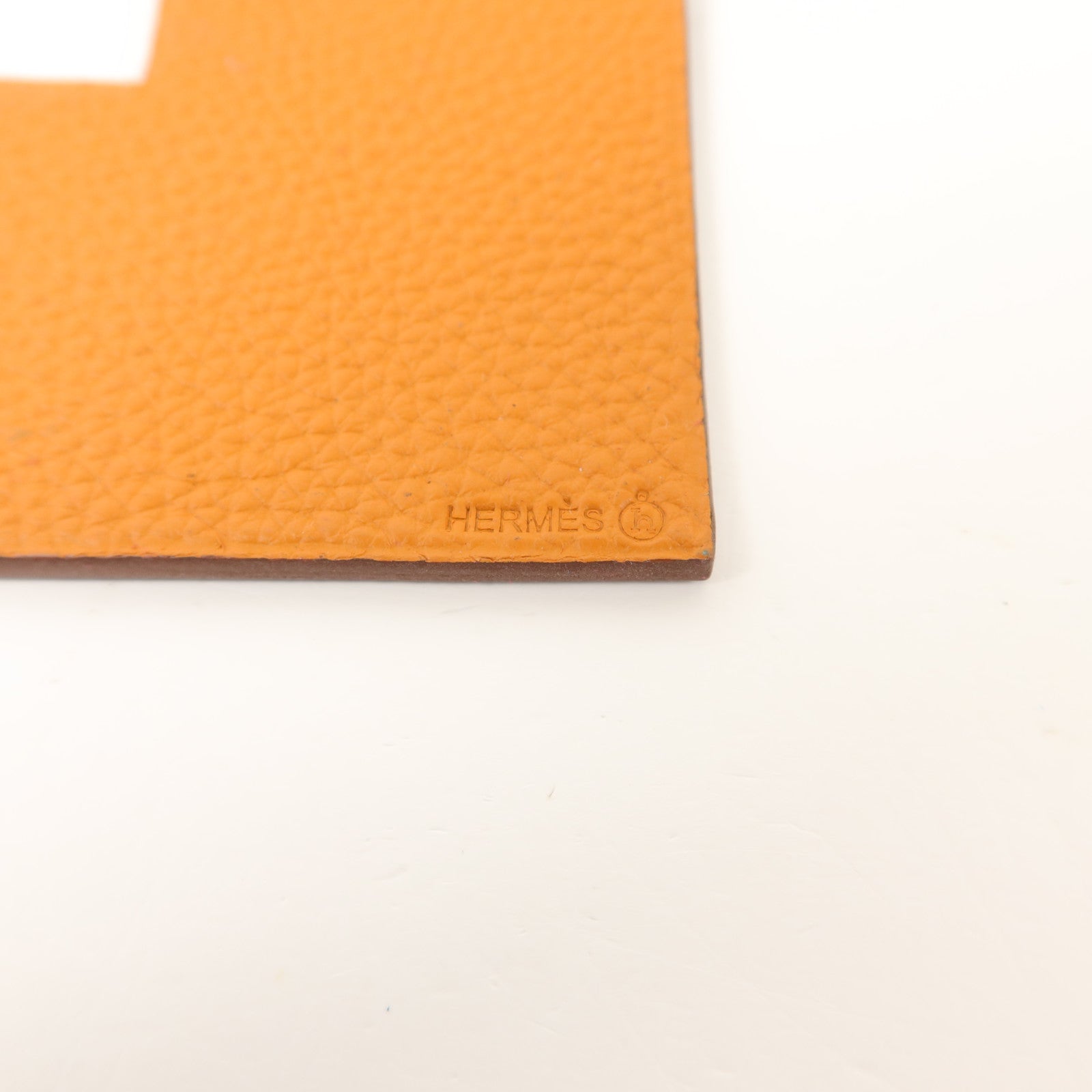 HERMES Epsom/Togo皮革Petit H Heart掛飾