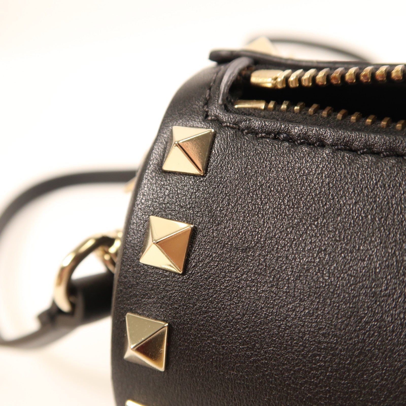 Valentino 【激減優惠】牛皮皮革Shoulder Bag金扣肩背袋