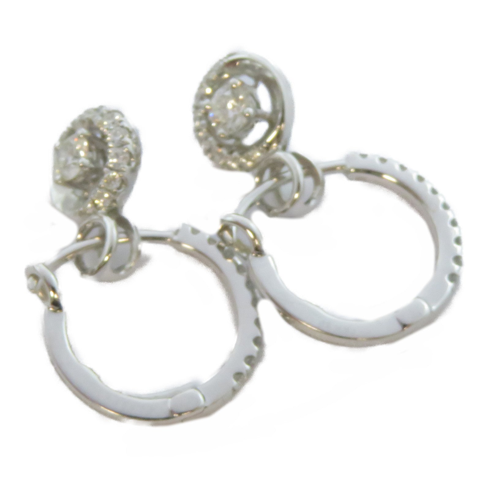 JEWELRY 【激減優惠】18K白金Diamond Ring 0.2ct鑽石/0.24ct鑽石耳環