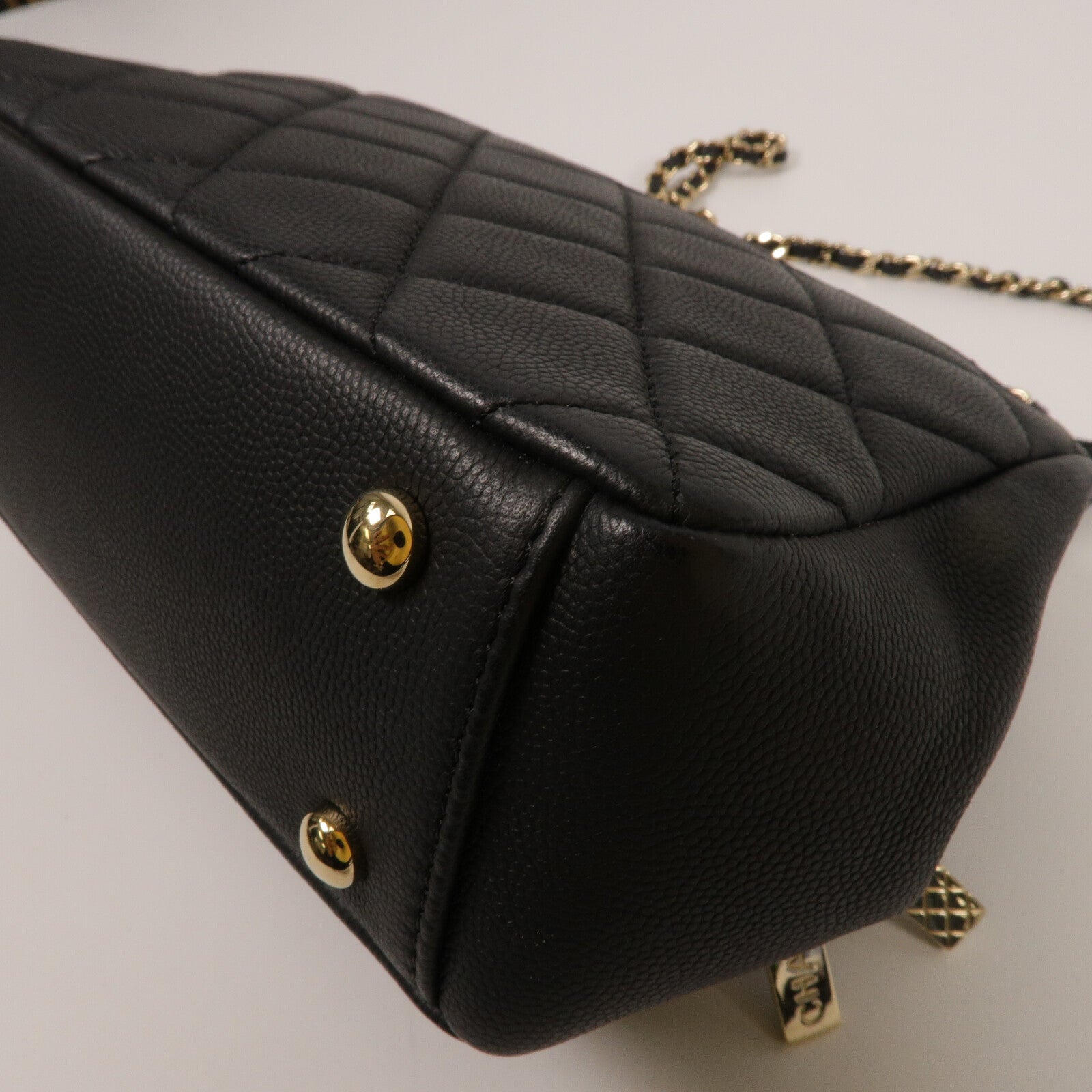 CHANEL 牛皮皮革Business Affinity鏈帶手挽肩背兩用袋