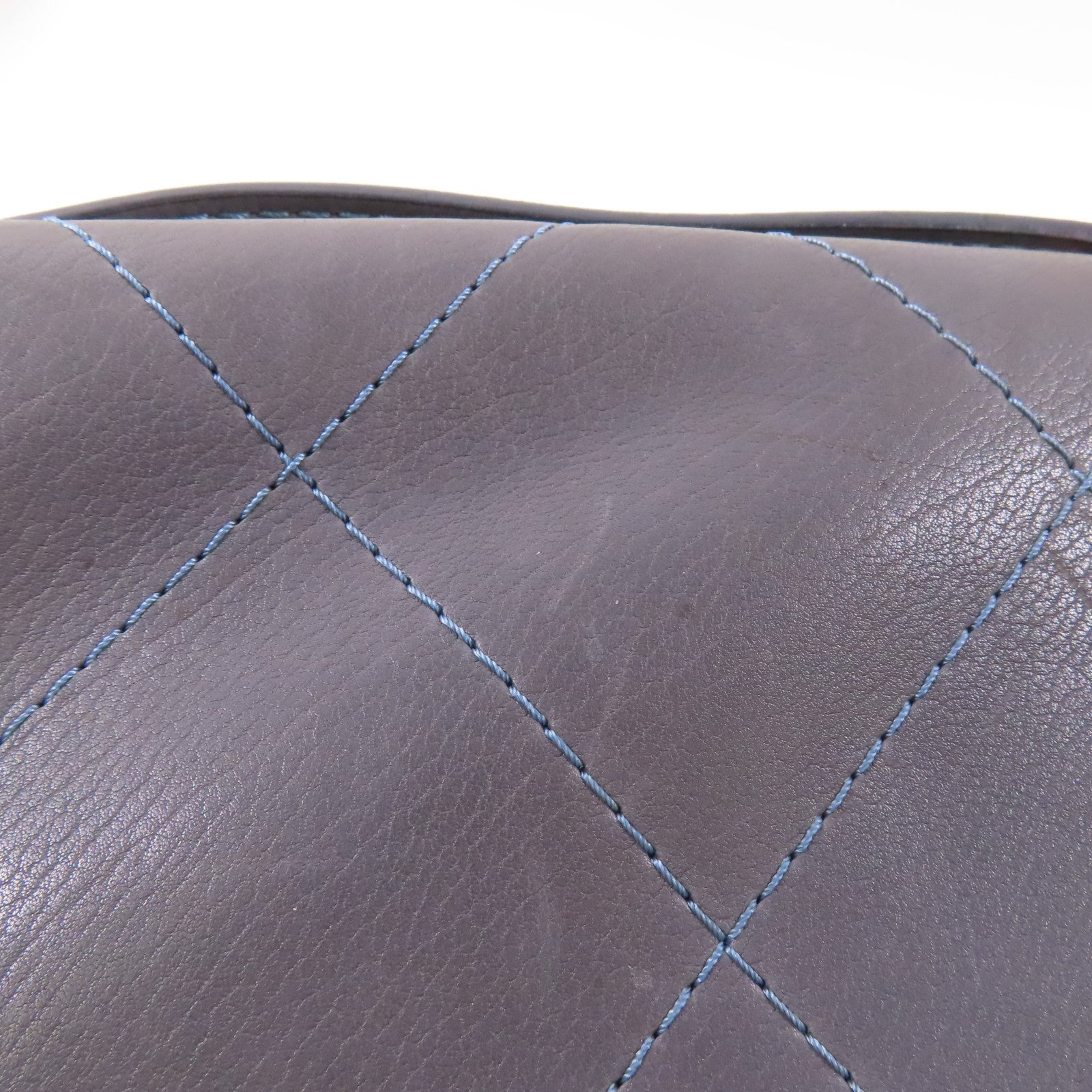 CHANEL 牛皮皮革Chain Shoulder銀扣手挽肩背兩用袋