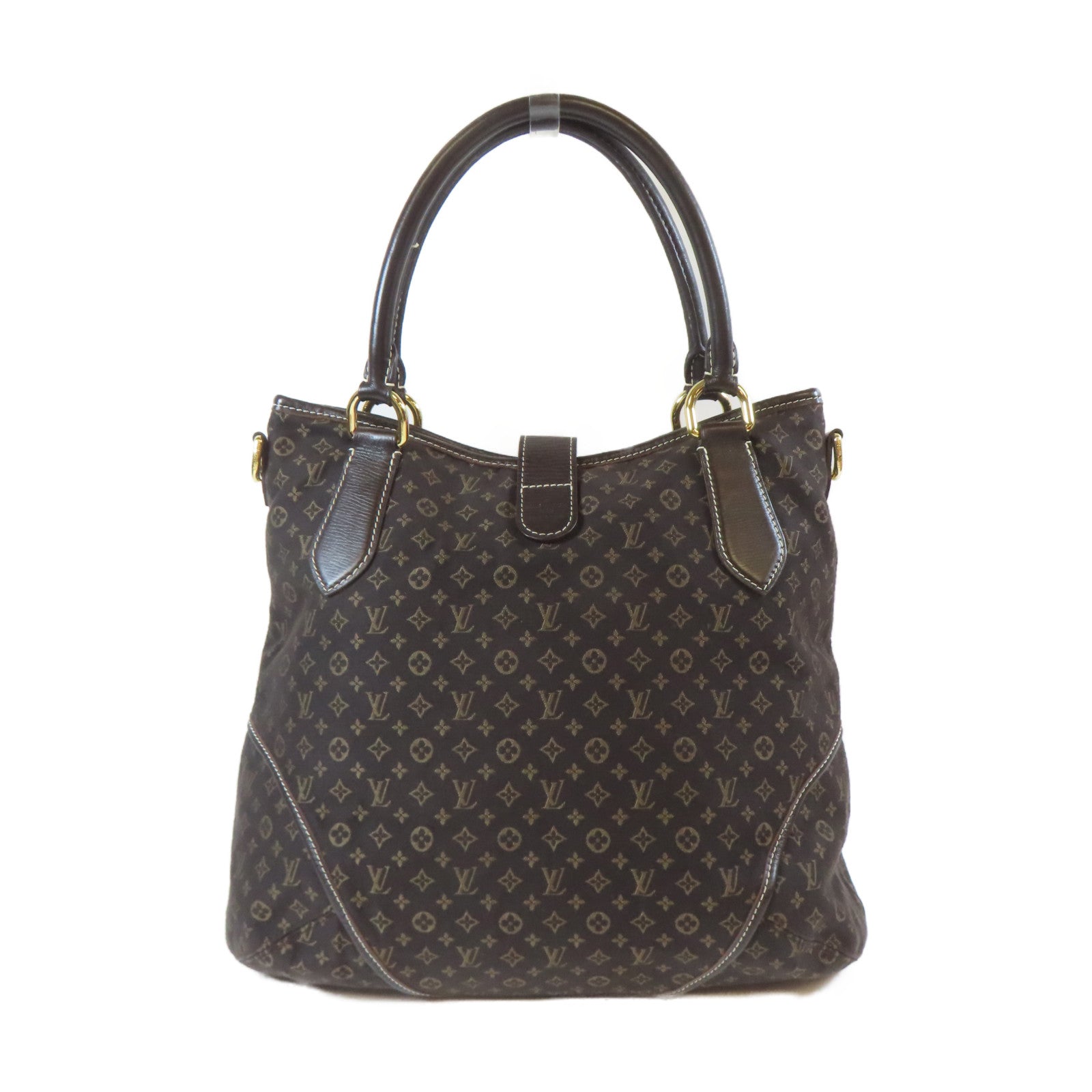 LOUIS VUITTON Monogram Mini Elegie金扣手挽肩背兩用袋黑色