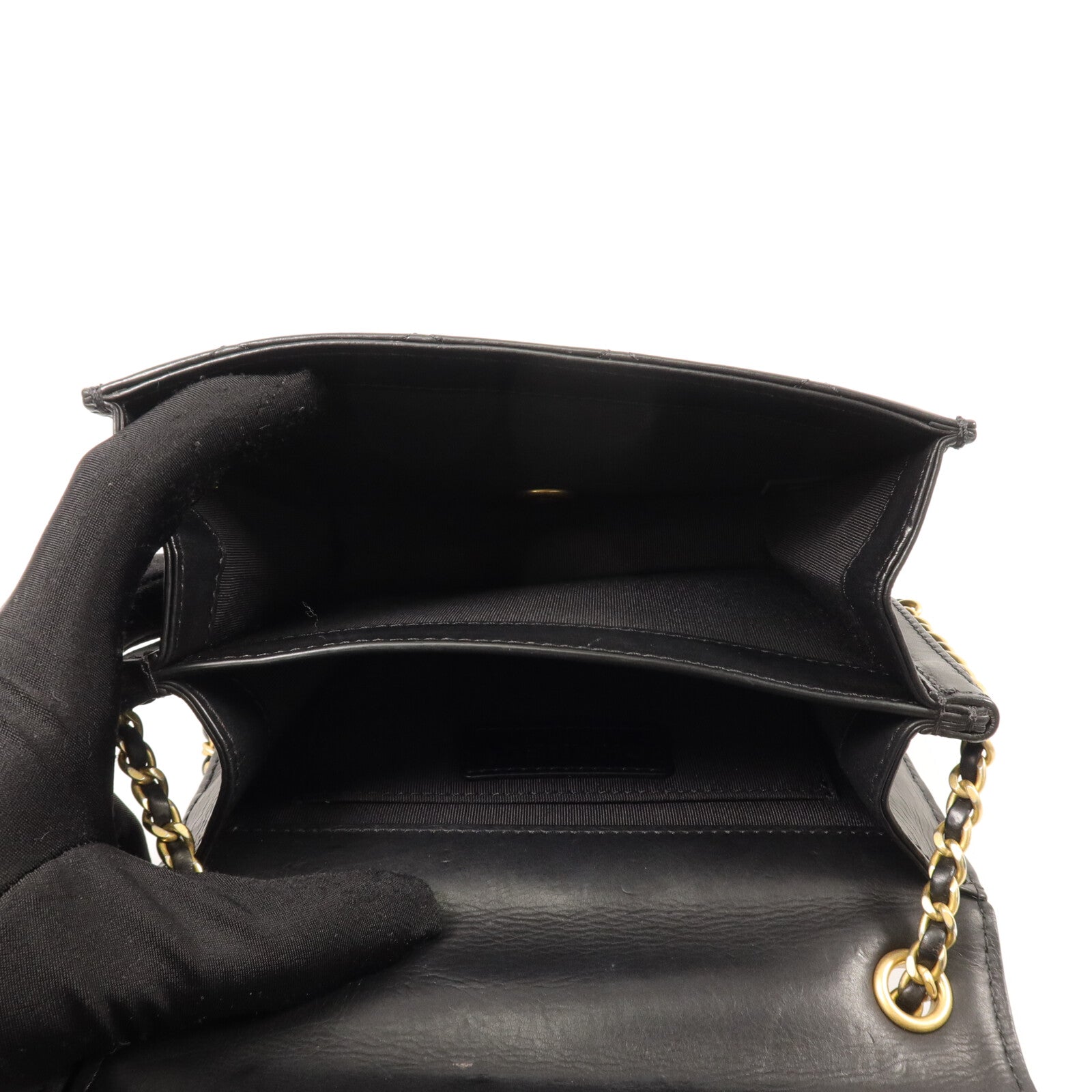 CHANEL 羊皮皮革Chain Shoulder鏈帶肩背袋