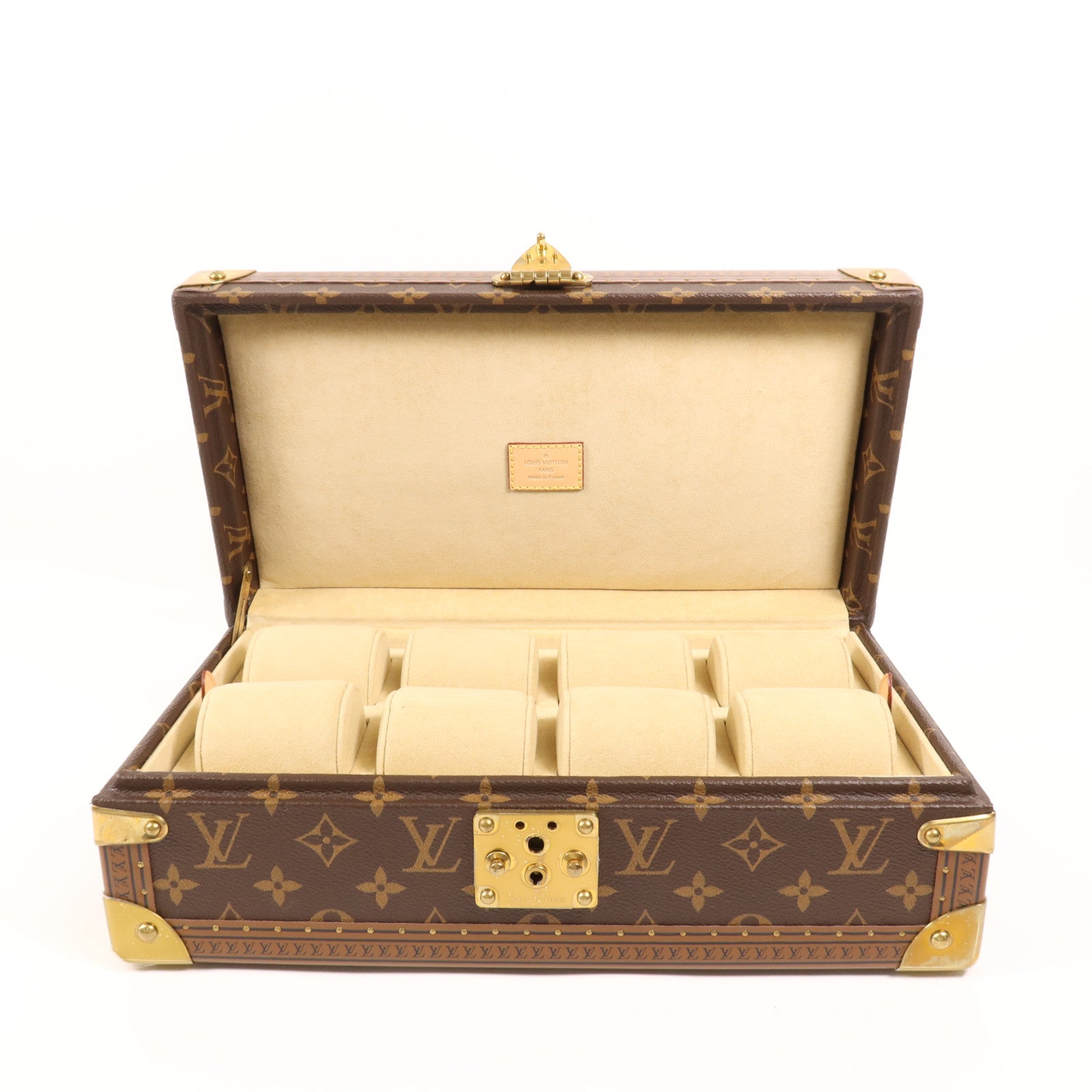 LOUIS VUITTON Monogram Coffret 8 Montres金扣箱子