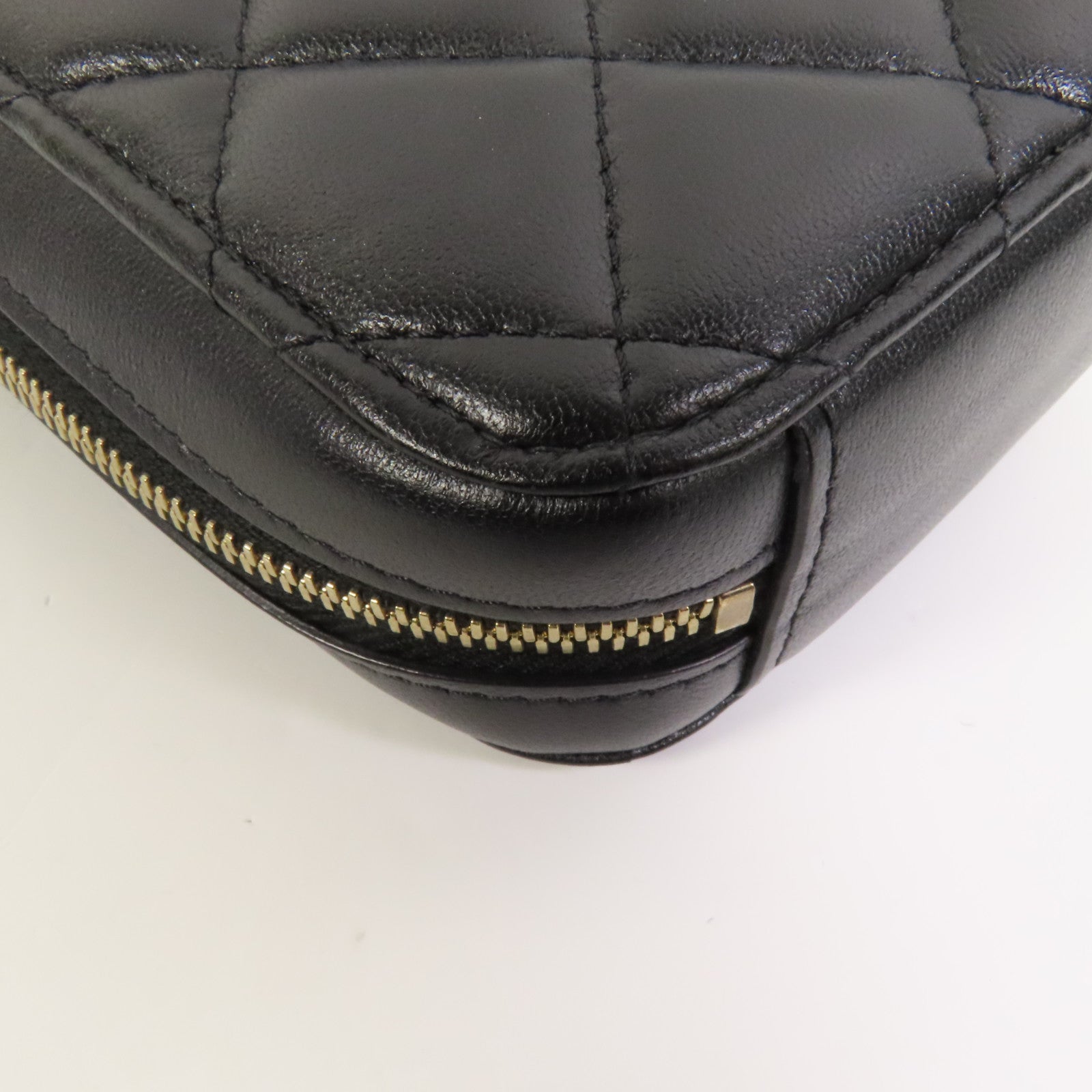 CHANEL 羊皮皮革Shoulder Bag金扣鏈帶肩背袋