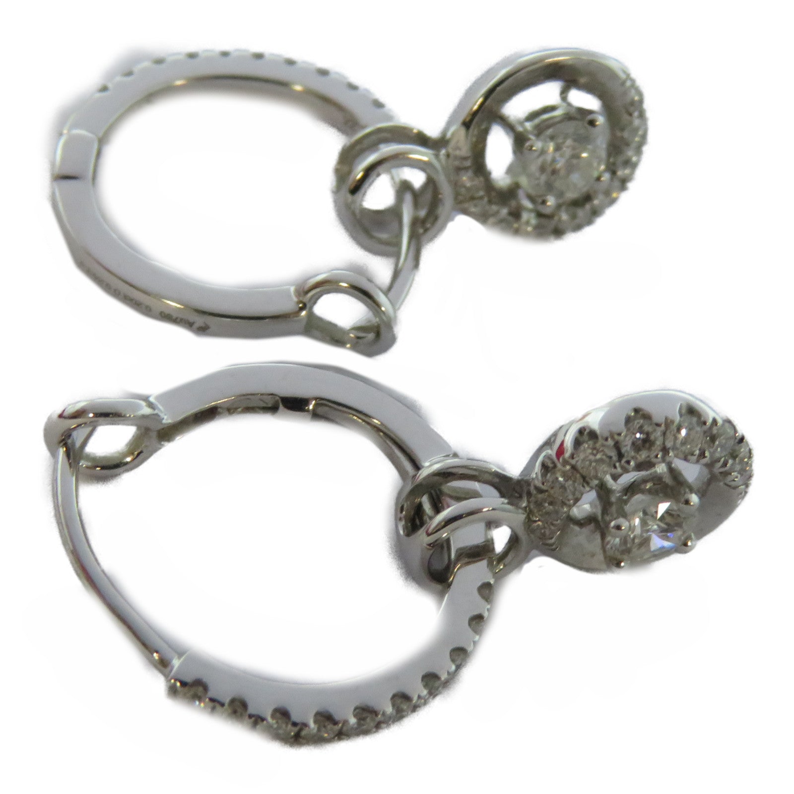 JEWELRY 【激減優惠】18K白金Diamond Ring 0.2ct鑽石/0.24ct鑽石耳環