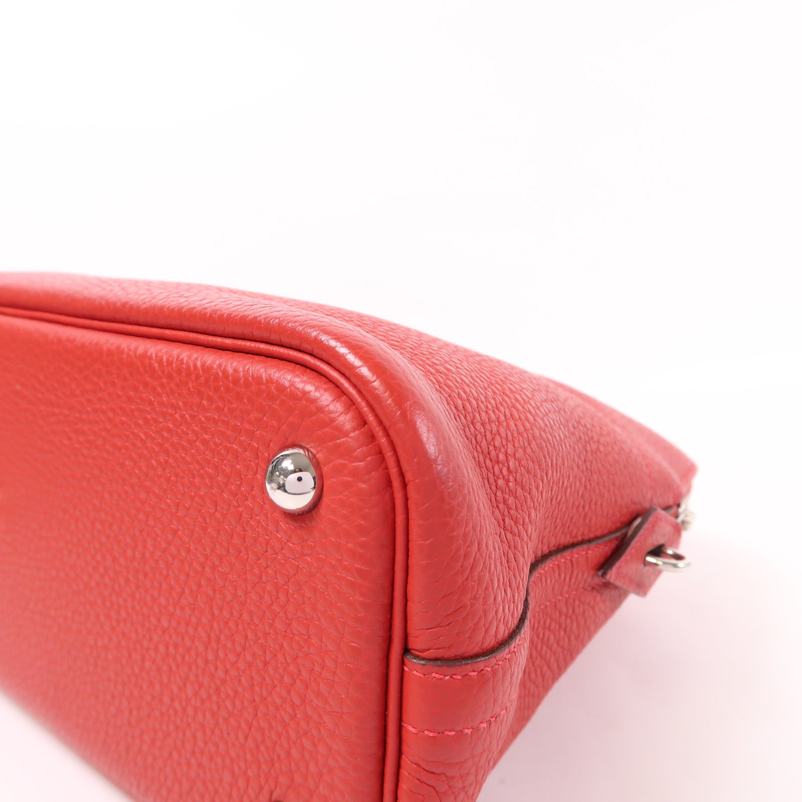 HERMES PHW Bolide 31 2 Way Shoulder Bag Taurillon Clemence Leather Rouge Casaque