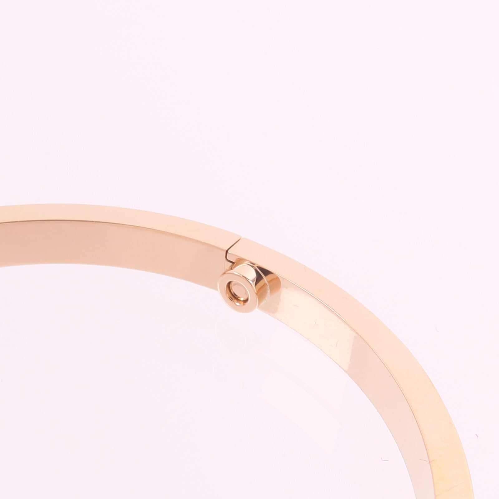 CARTIER 18K玫瑰金Love Bracelet Small Model Paved鑽石手鐲