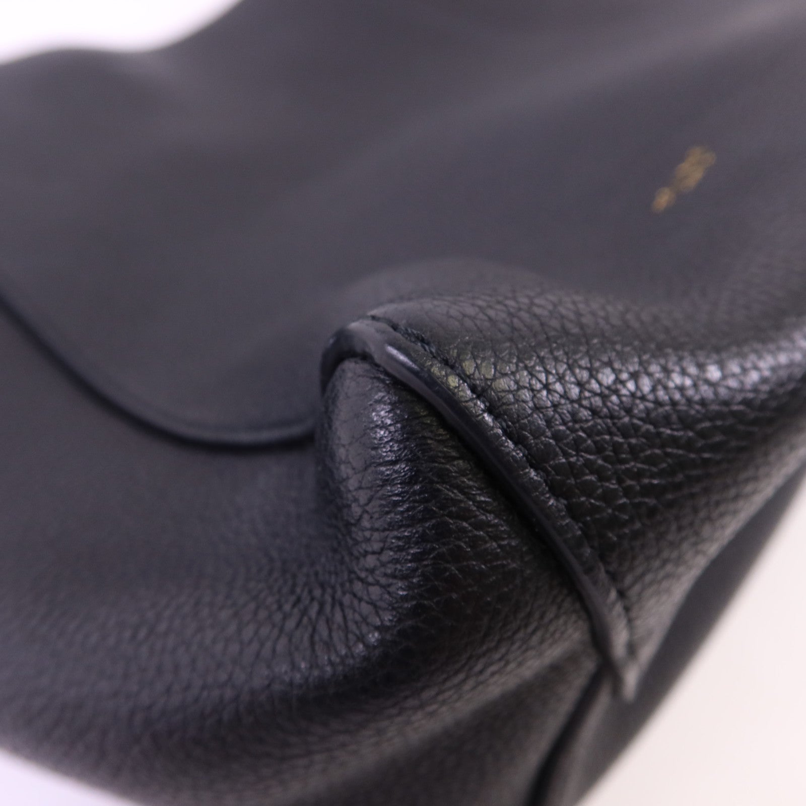CELINE 牛皮皮革Sangle Bucket Small金扣肩背袋