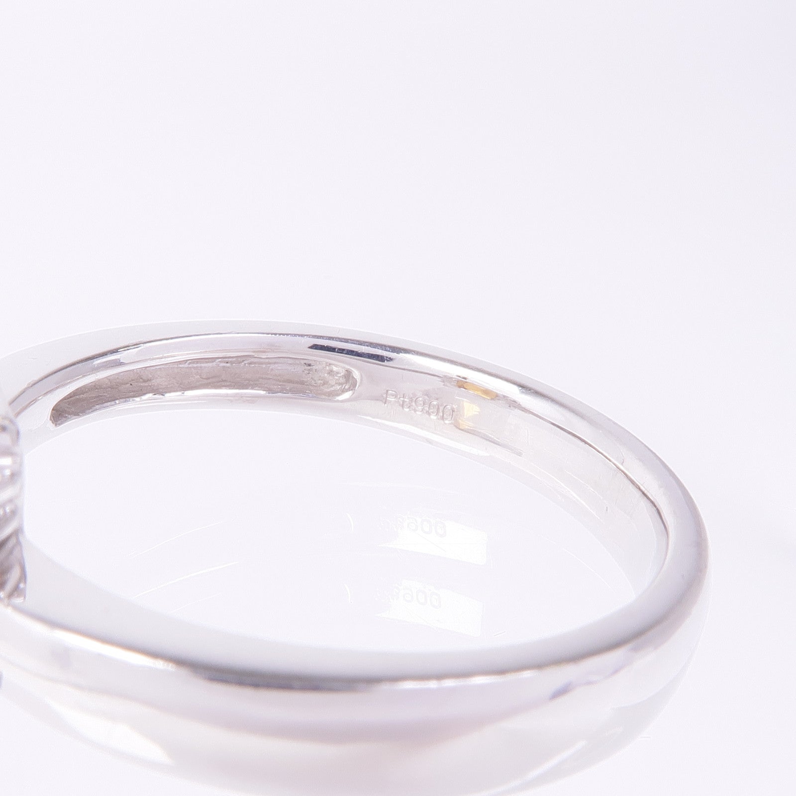 JEWELRY PT900鉑金Tourmaline Diamond Ring電氣石/鑽石戒指US#11.75