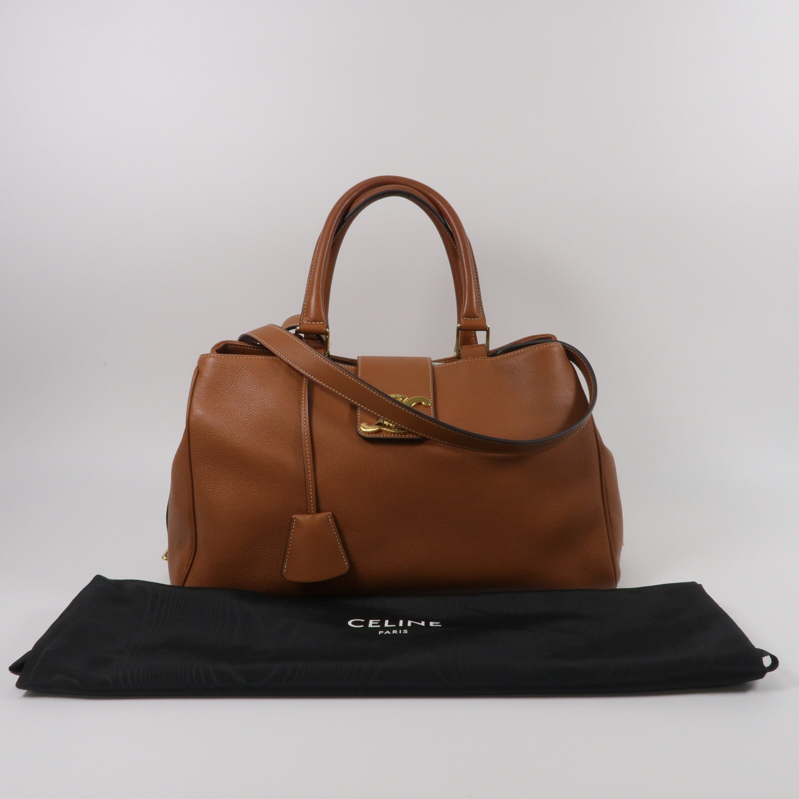 CELINE 牛皮皮革Medium Appoline肩背袋