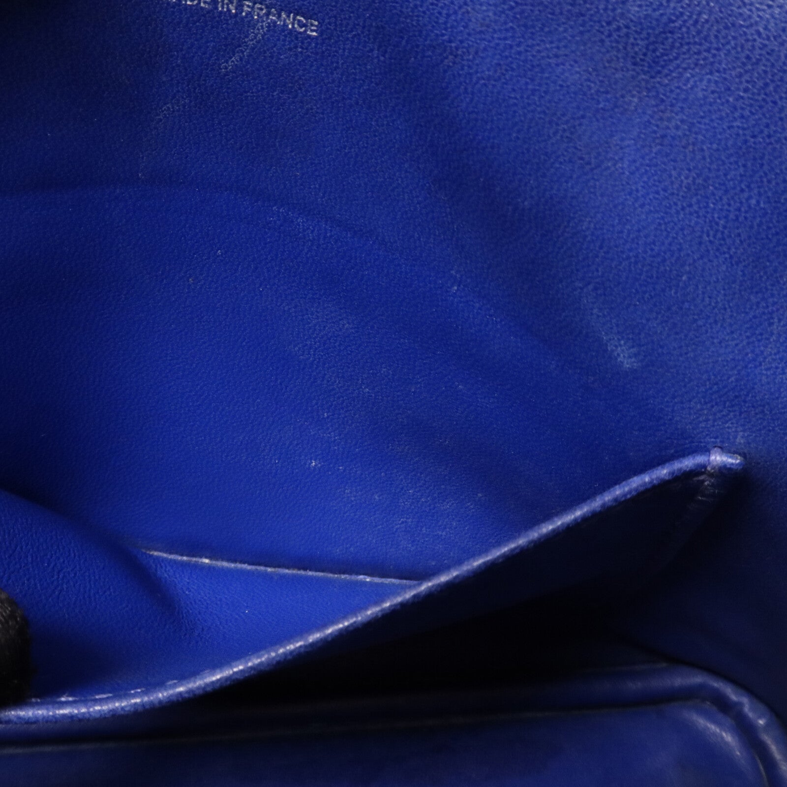 HERMES Chevre皮革Mini Bolide手挽肩背兩用袋Bleu Saphir