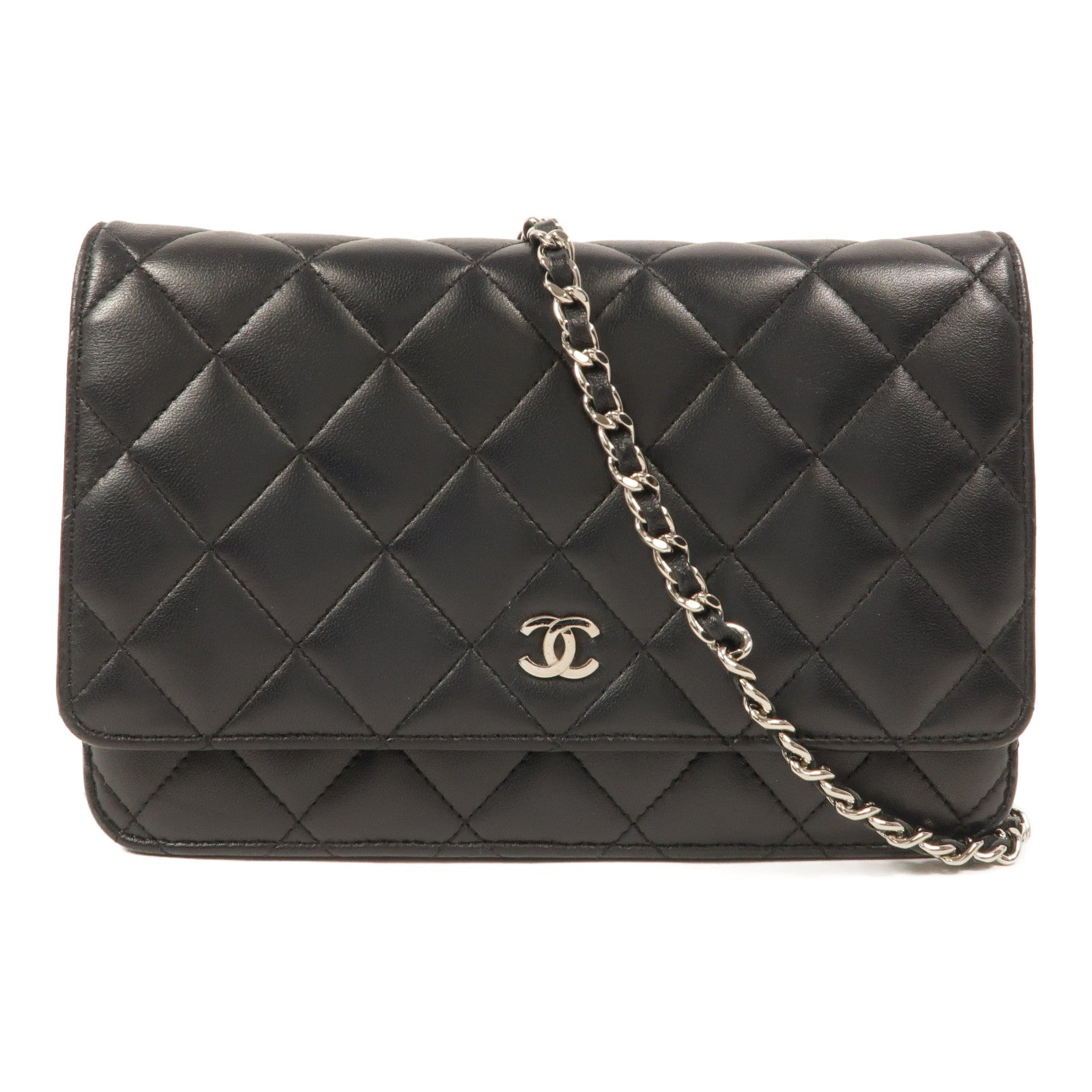 CHANEL 羊皮皮革WOC Wallet On Chain鏈帶肩背袋
