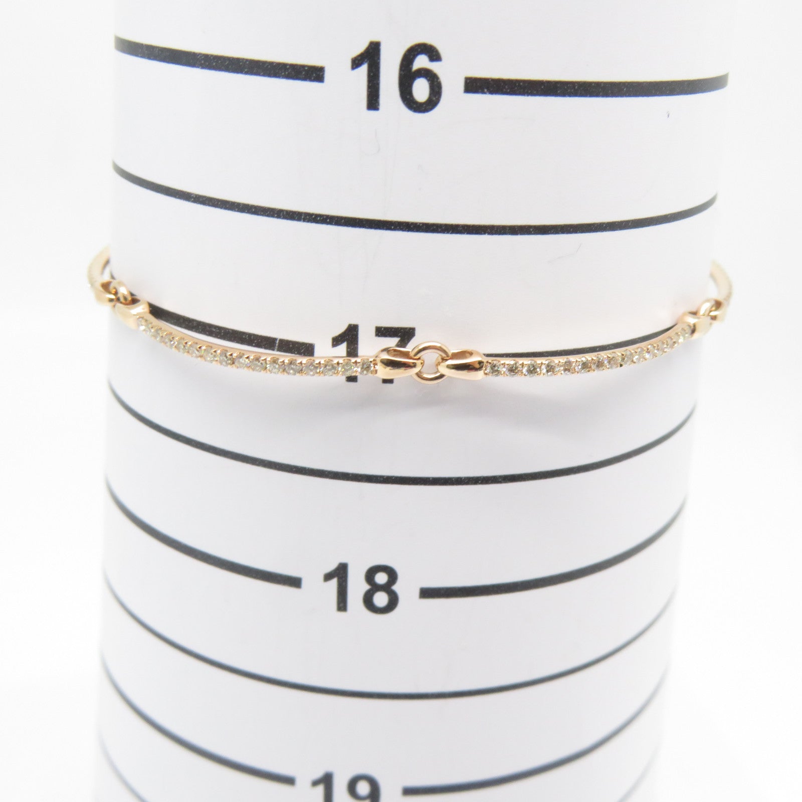 JEWELRY 【激減優惠】18K玫瑰金Diamond Bracelet 0.735ct鑽石手鏈粉金色