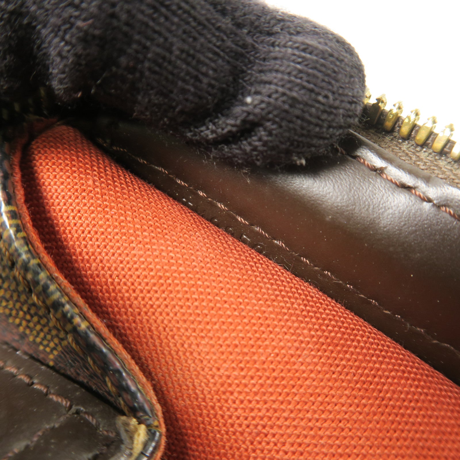 LOUIS VUITTON Damier Chelsea金扣肩背袋啡色