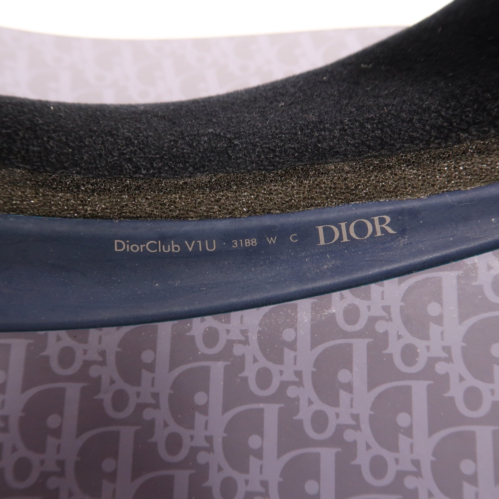 Dior PVC Sun Cap帽子深藍色