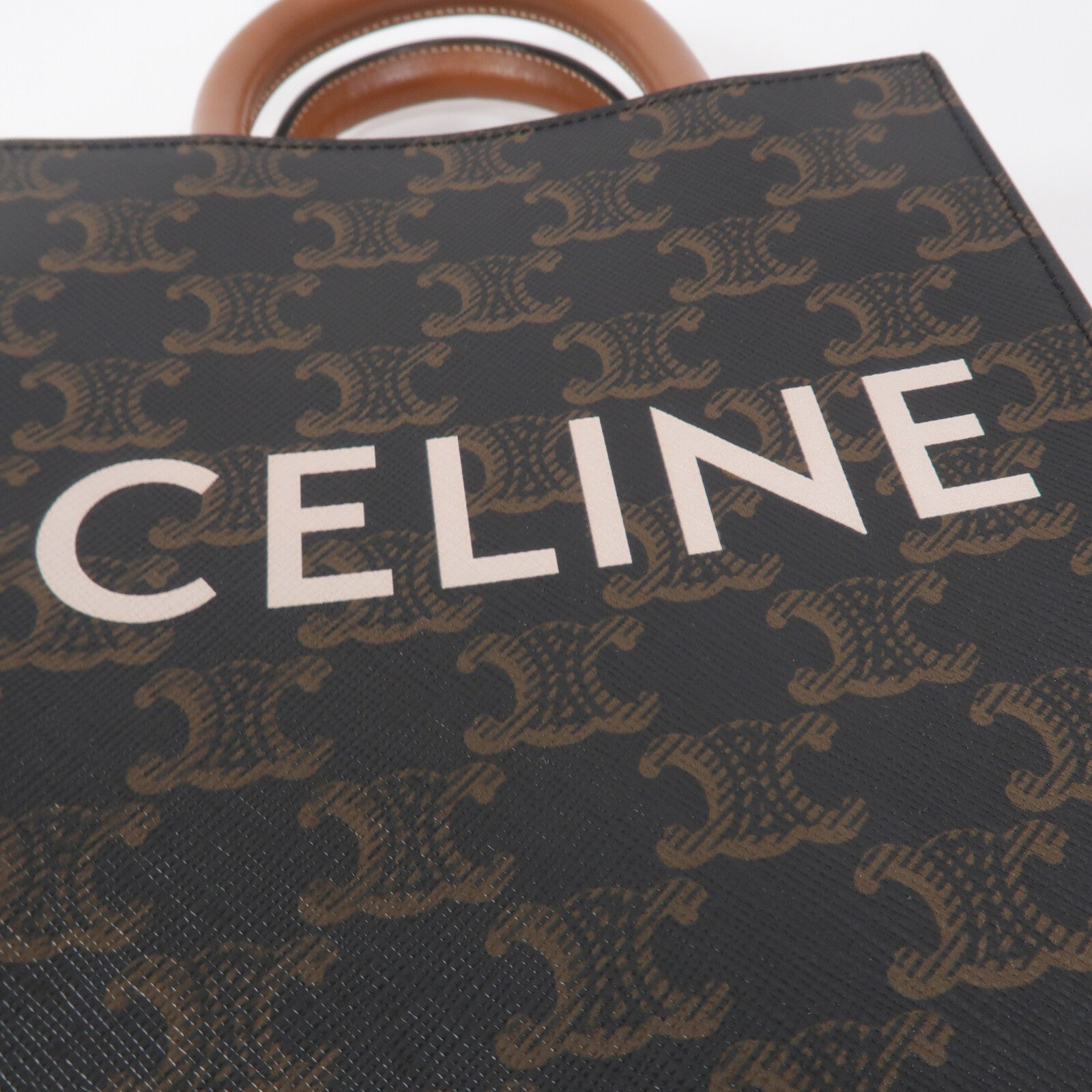 CELINE 塗層帆布Mini Vertical Cabas手挽肩背兩用袋