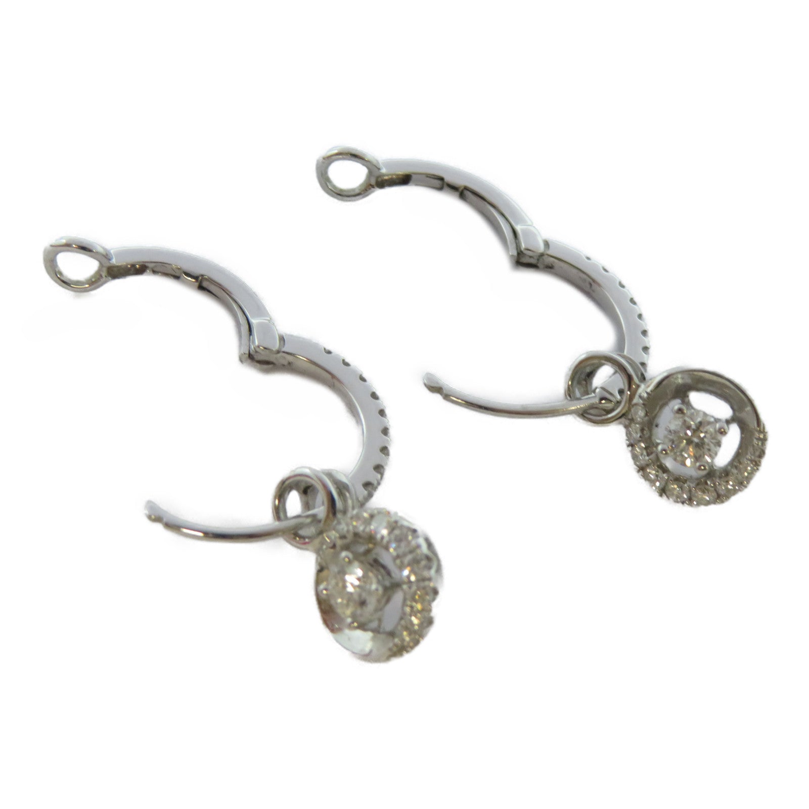 JEWELRY 【激減優惠】18K白金Diamond Ring 0.2ct鑽石/0.24ct鑽石耳環