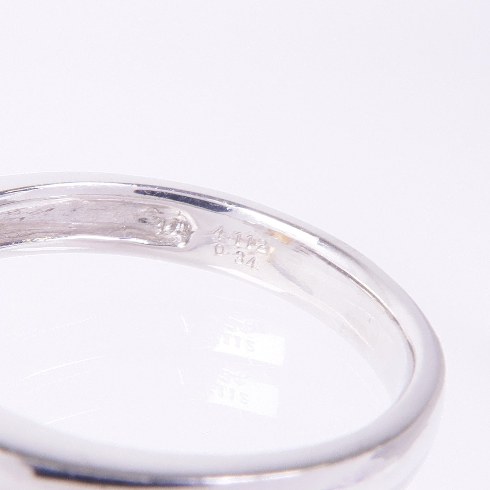 JEWELRY PT900鉑金Tourmaline Diamond Ring電氣石/鑽石戒指US#11.75