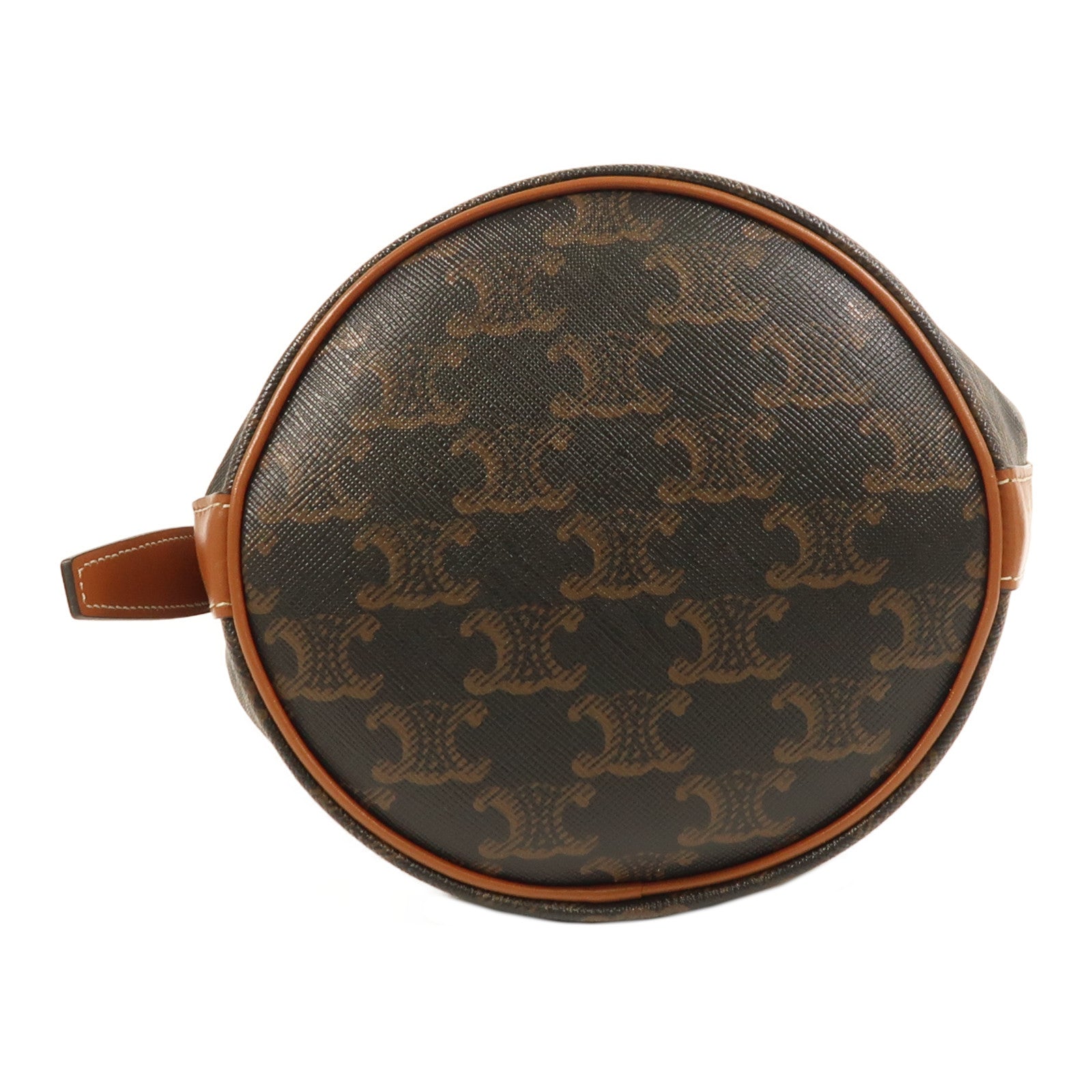 CELINE 塗層帆布Triomphe Bag金扣肩背袋