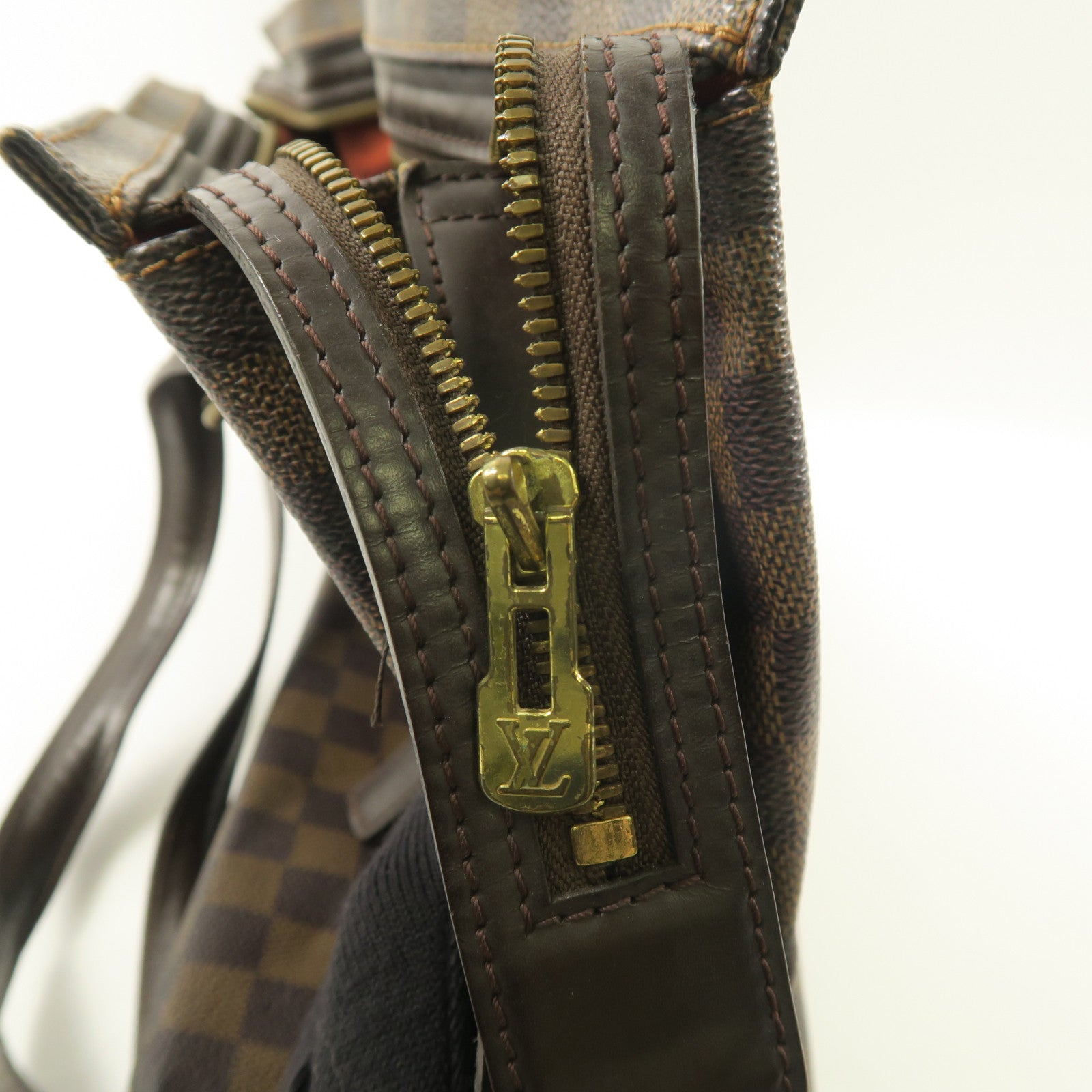 LOUIS VUITTON Damier Chelsea金扣肩背袋啡色