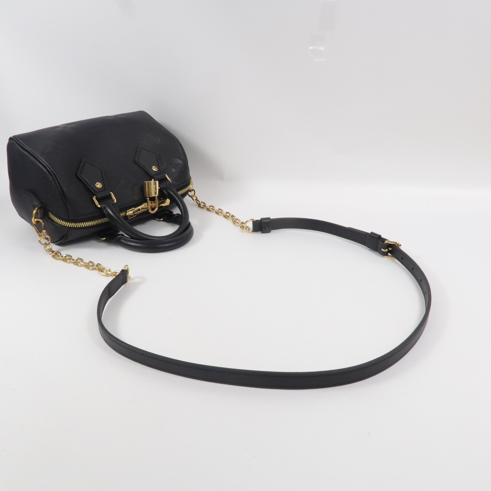 LOUIS VUITTON Monogram Empreinte Speedy Bandouliere 20 手挽肩背兩用袋