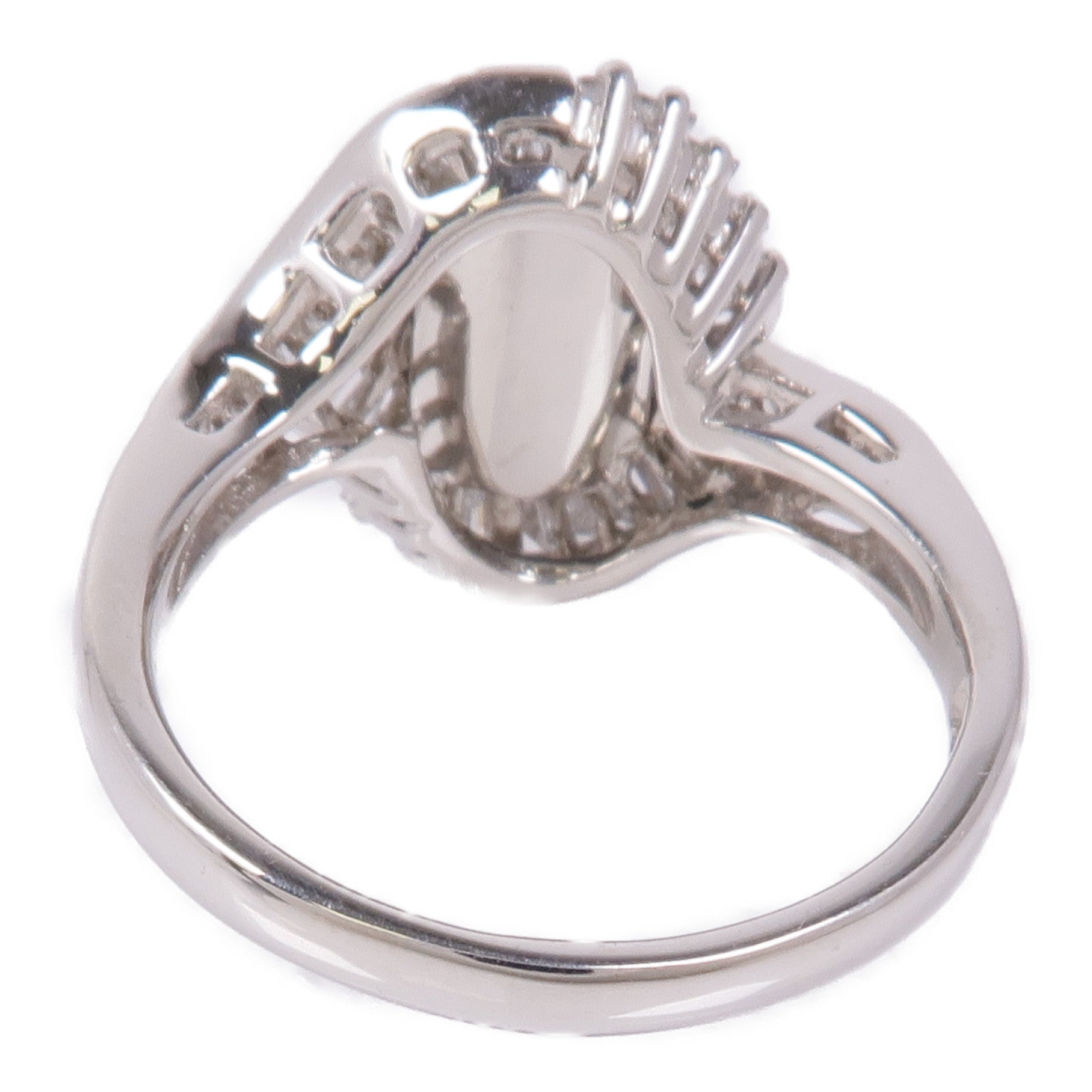 JEWELRY PT900鉑金Sapphire/Diamond Ring藍寶石/鑽石戒指US#6.75