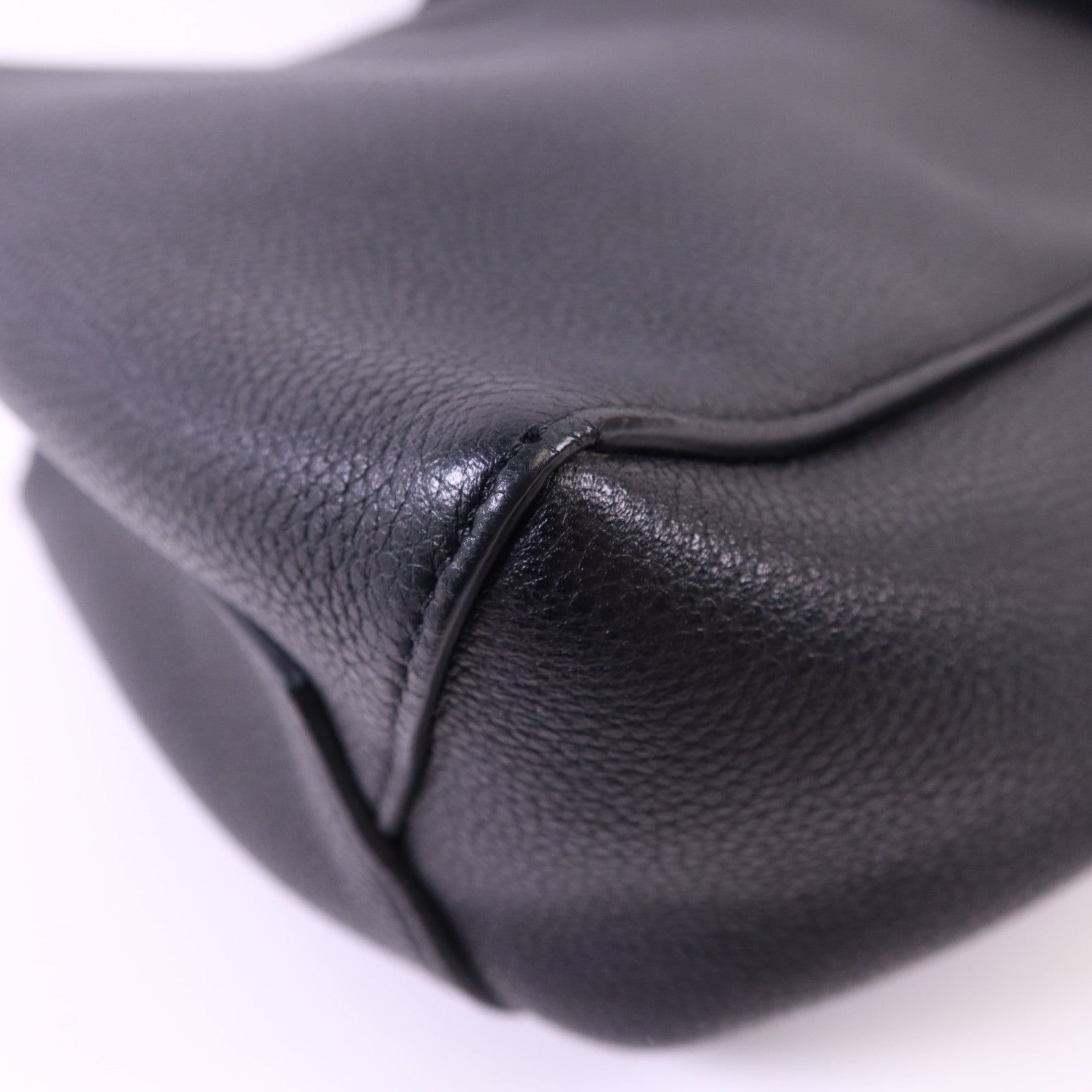 CELINE 牛皮皮革Sangle Bucket Small金扣肩背袋