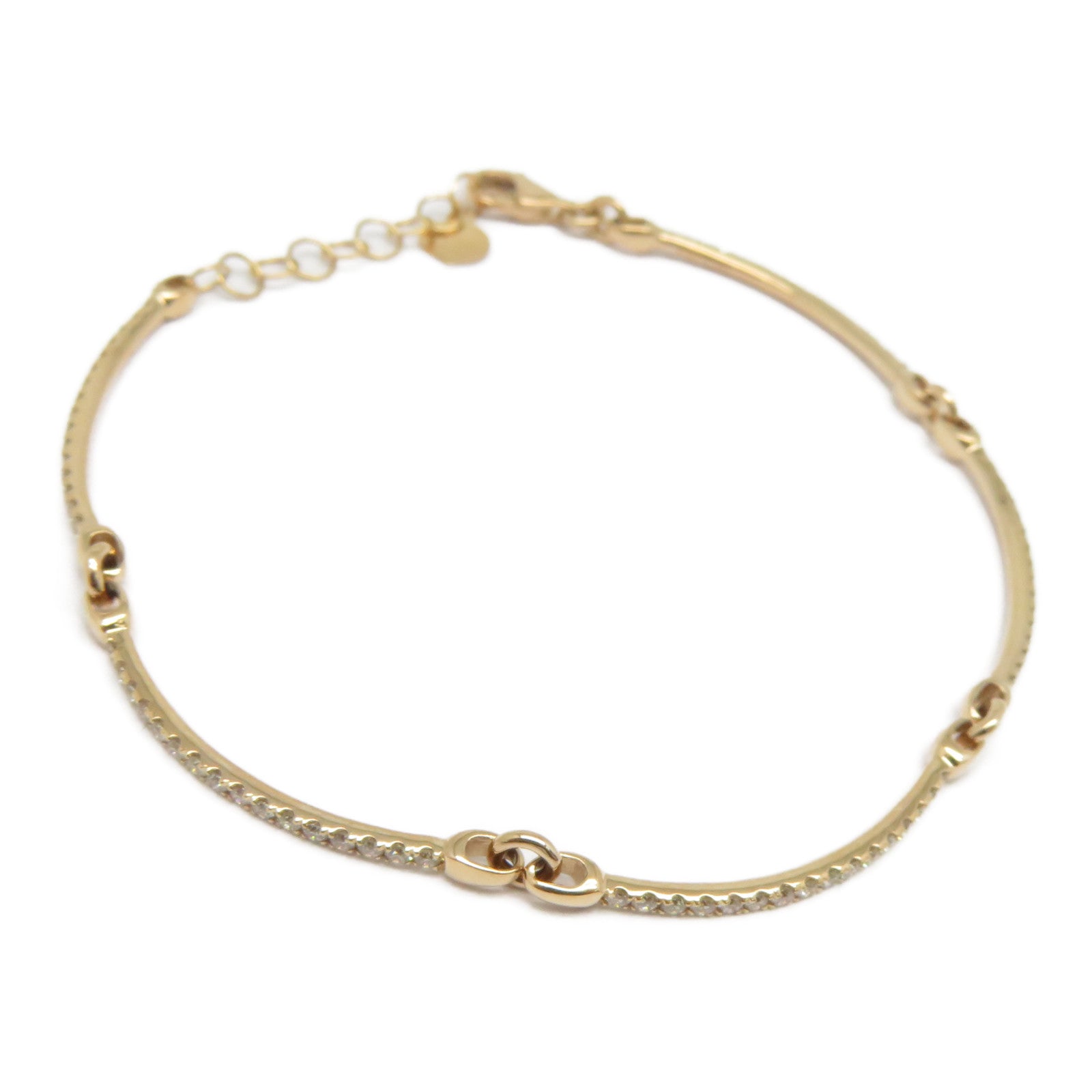 JEWELRY 【激減優惠】18K玫瑰金Diamond Bracelet 0.735ct鑽石手鏈粉金色