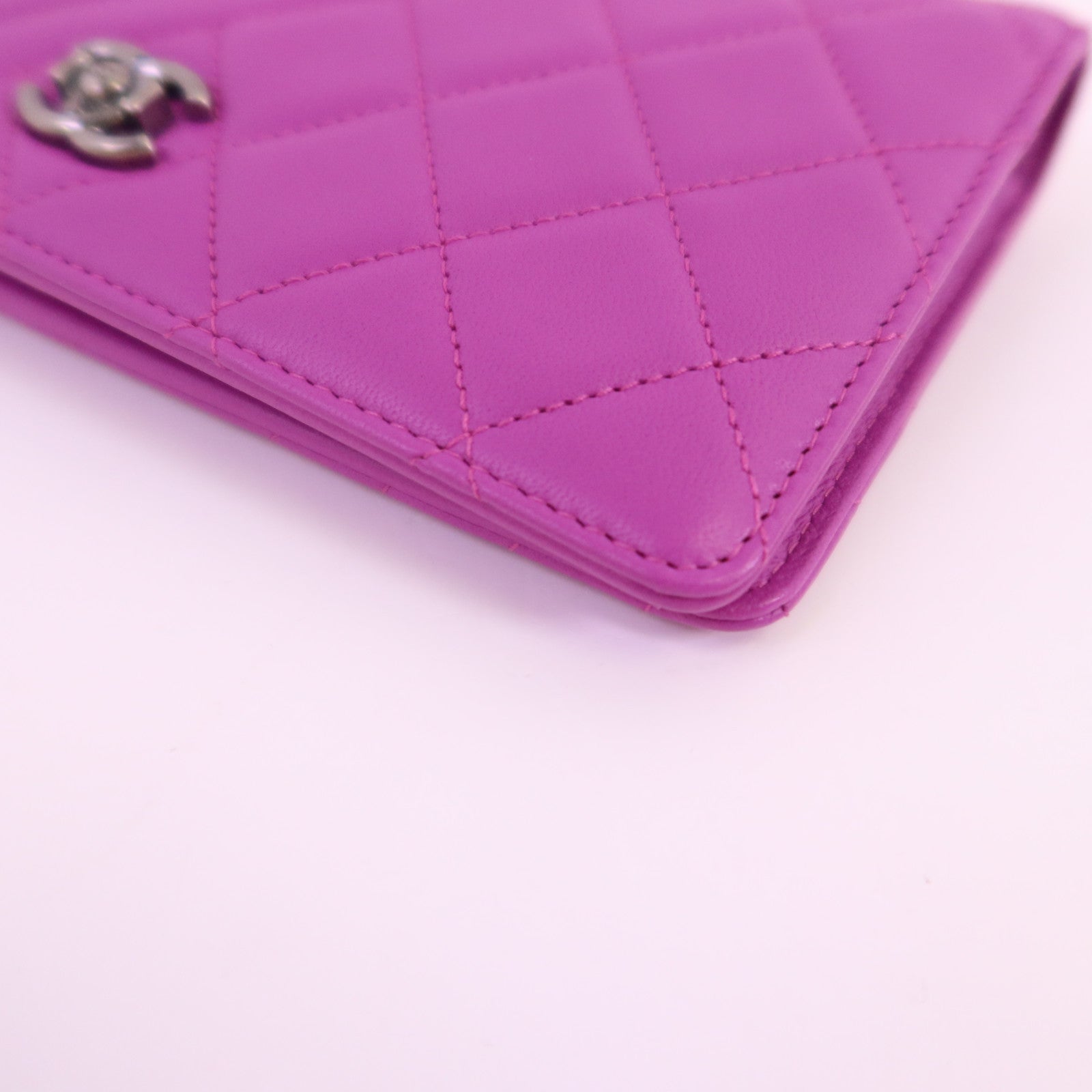 CHANEL 羊皮皮革Boy Long Wallet長錢包