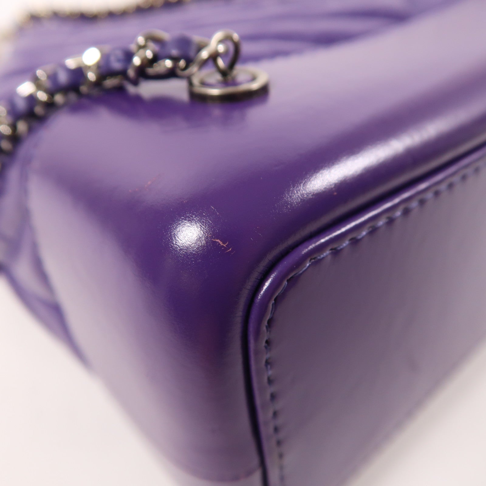 CHANEL 皮革Gabrielle BackPack鏈帶背包