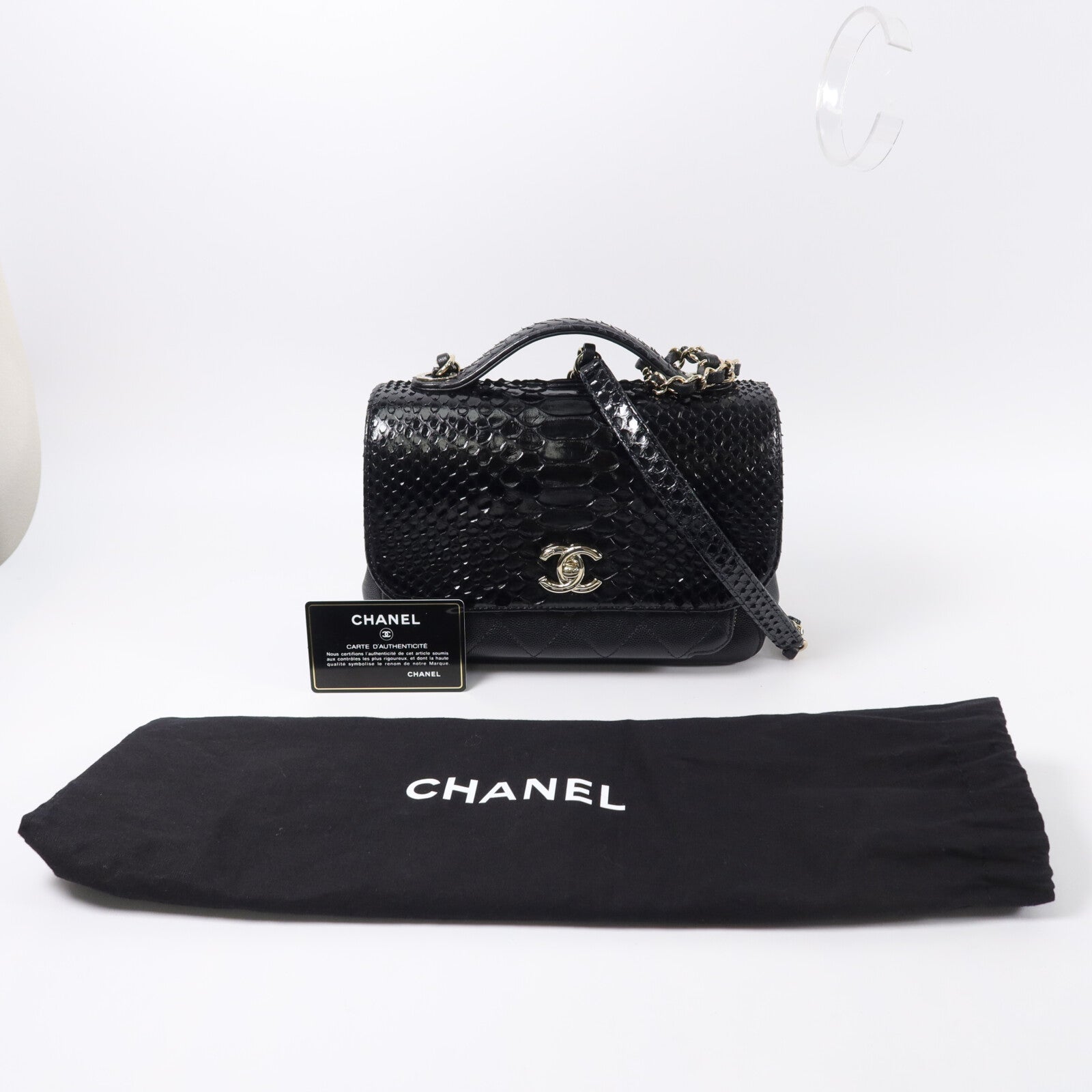 CHANEL 珍稀皮革Business Affinity手挽肩背兩用袋