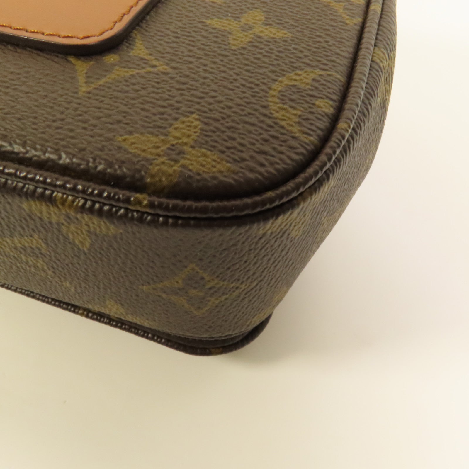 LOUIS VUITTON Monogram Marceau金扣鏈帶肩背袋棕色
