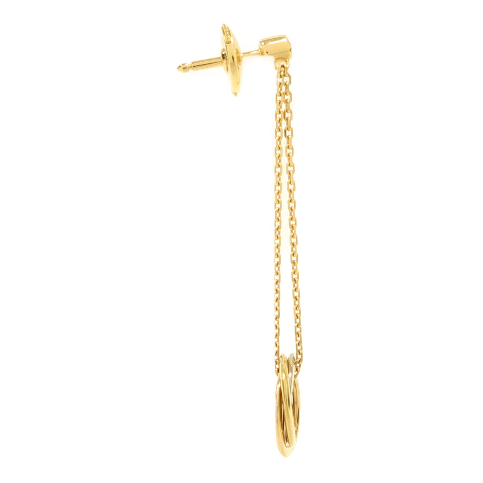 CARTIER 18K黃金/白金/玫瑰金Trinity Earrings耳環