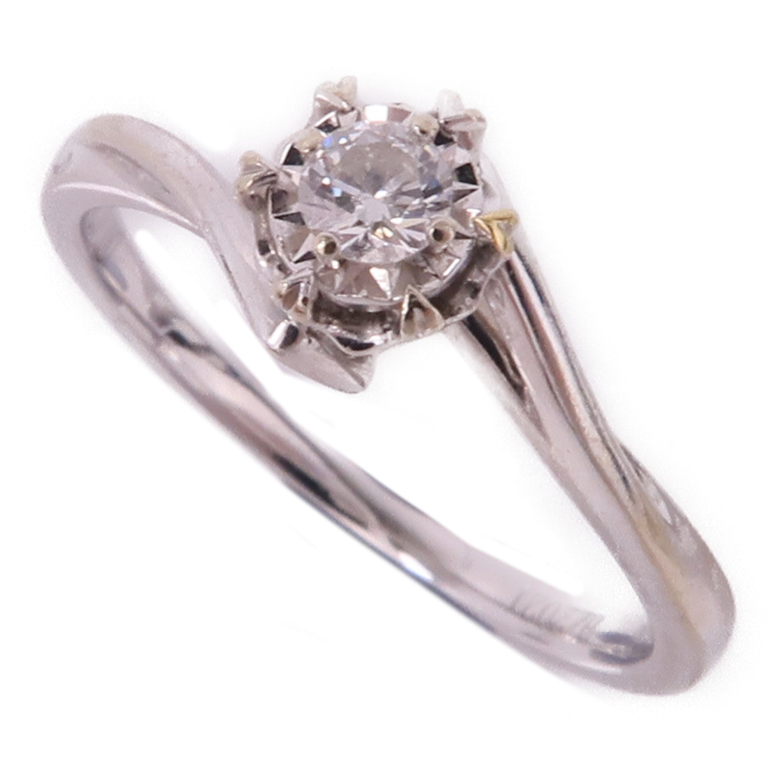 JEWELRY 【激減優惠】18K白金Diamond Ring鑽石戒指US#3.75