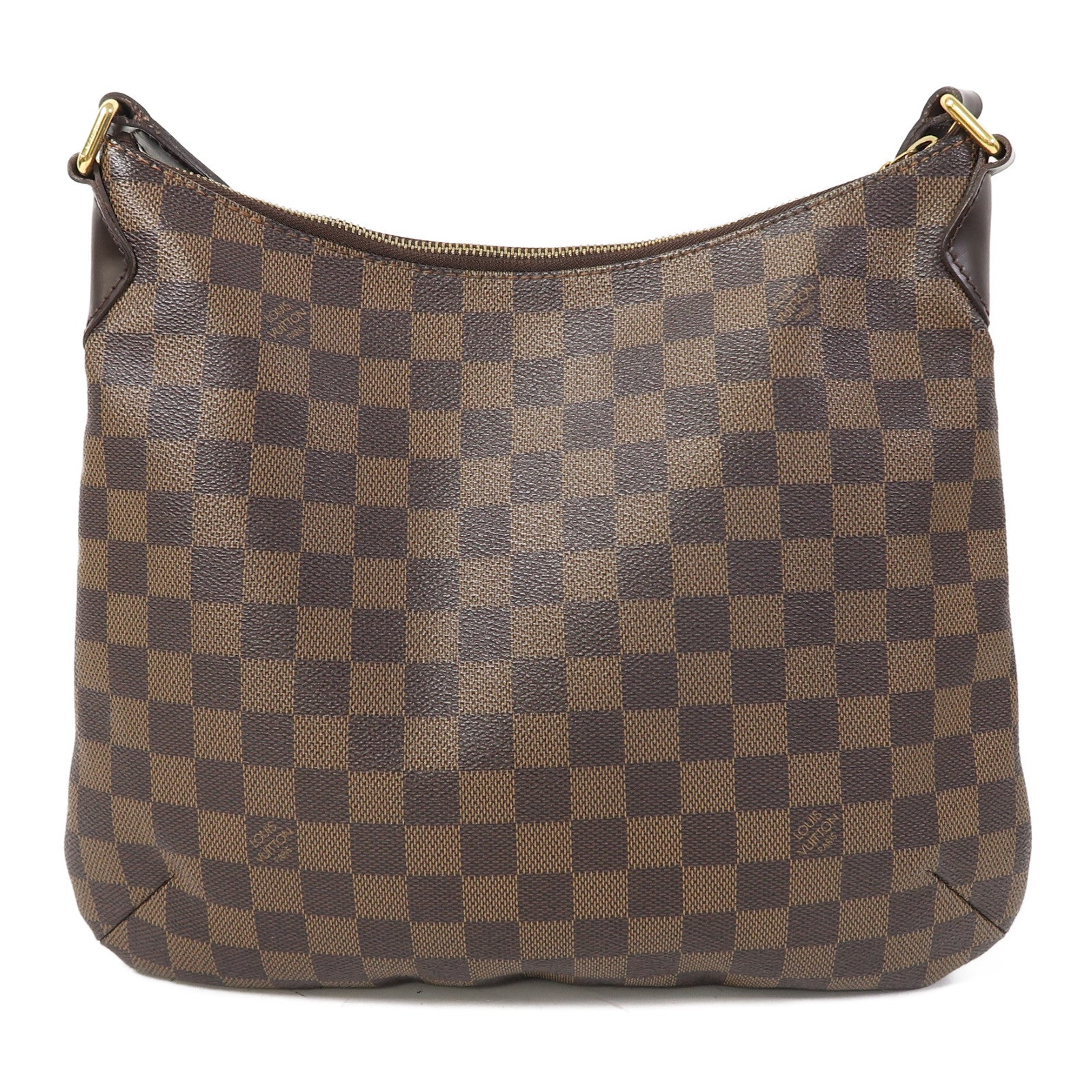 LOUIS VUITTON Damier Bloomsbury PM金扣肩背袋啡色
