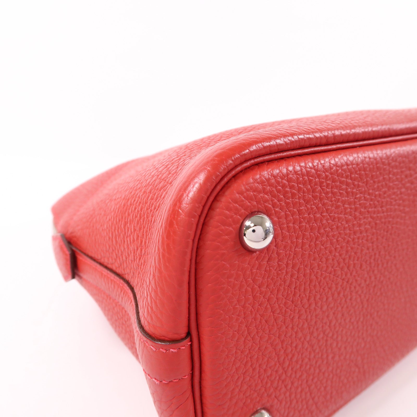 HERMES PHW Bolide 31 2 Way Shoulder Bag Taurillon Clemence Leather Rouge Casaque