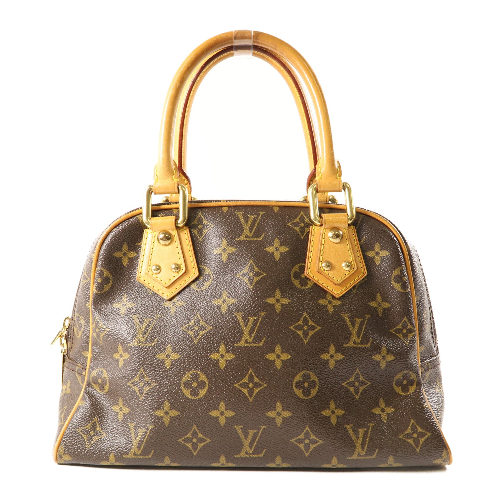 LOUIS VUITTON Monogram Manhattan PM手挽袋棕色