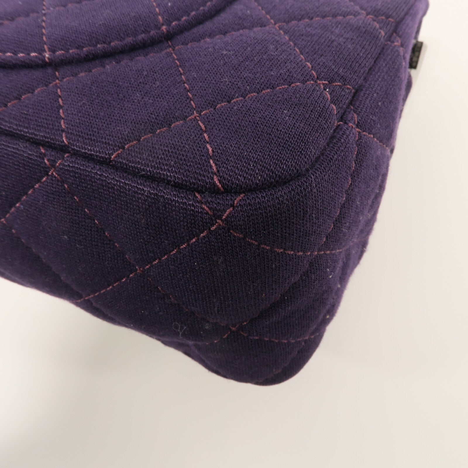 CHANEL 棉布2.55 Maxi鏈帶肩背袋