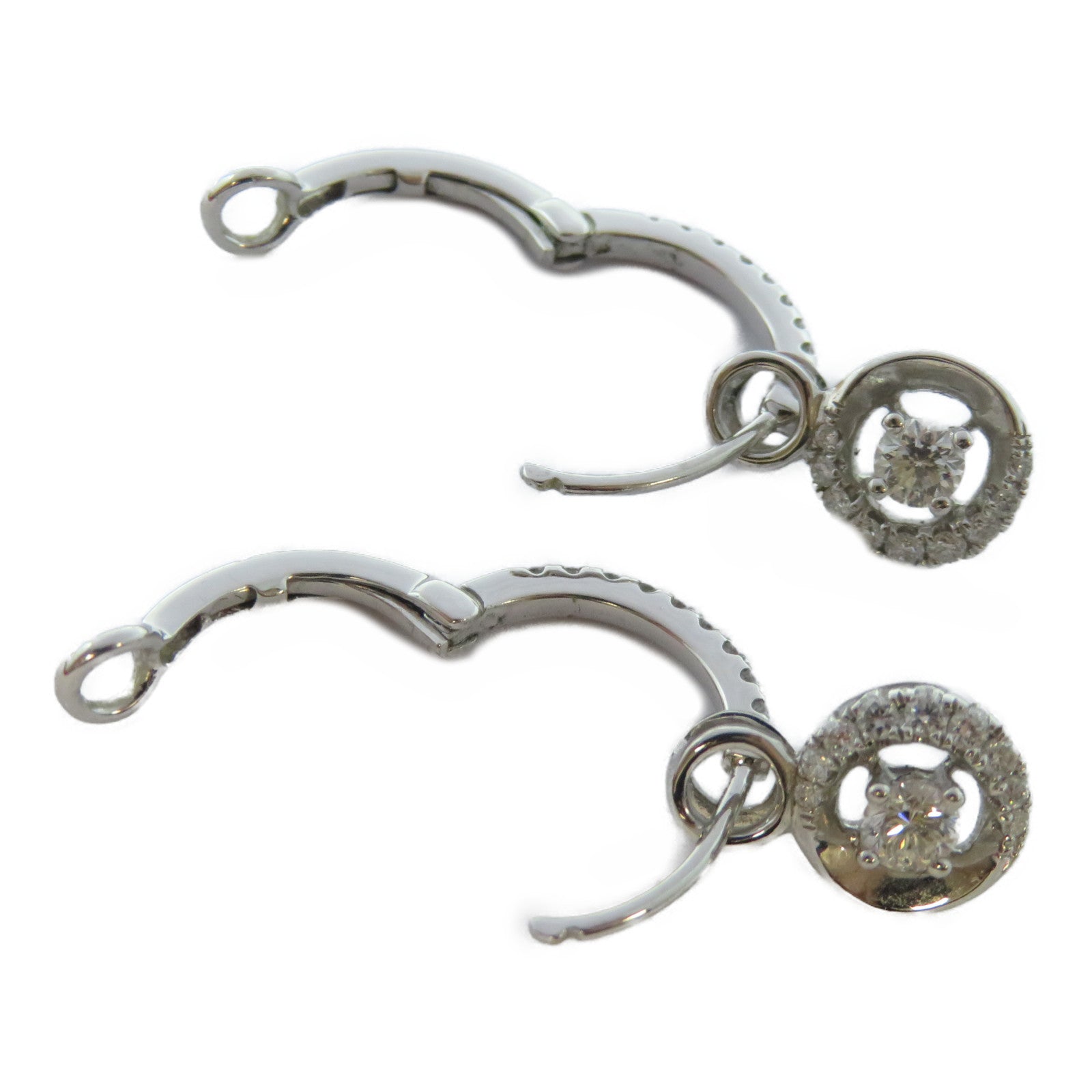 JEWELRY 【激減優惠】18K白金Diamond Ring 0.2ct鑽石/0.24ct鑽石耳環