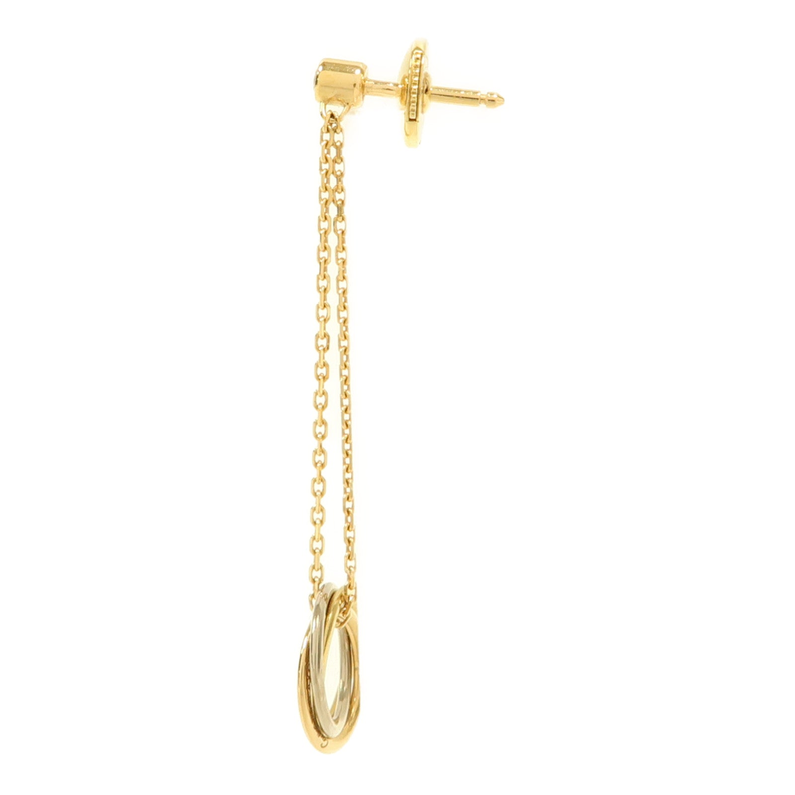 CARTIER 18K黃金/白金/玫瑰金Trinity Earrings耳環